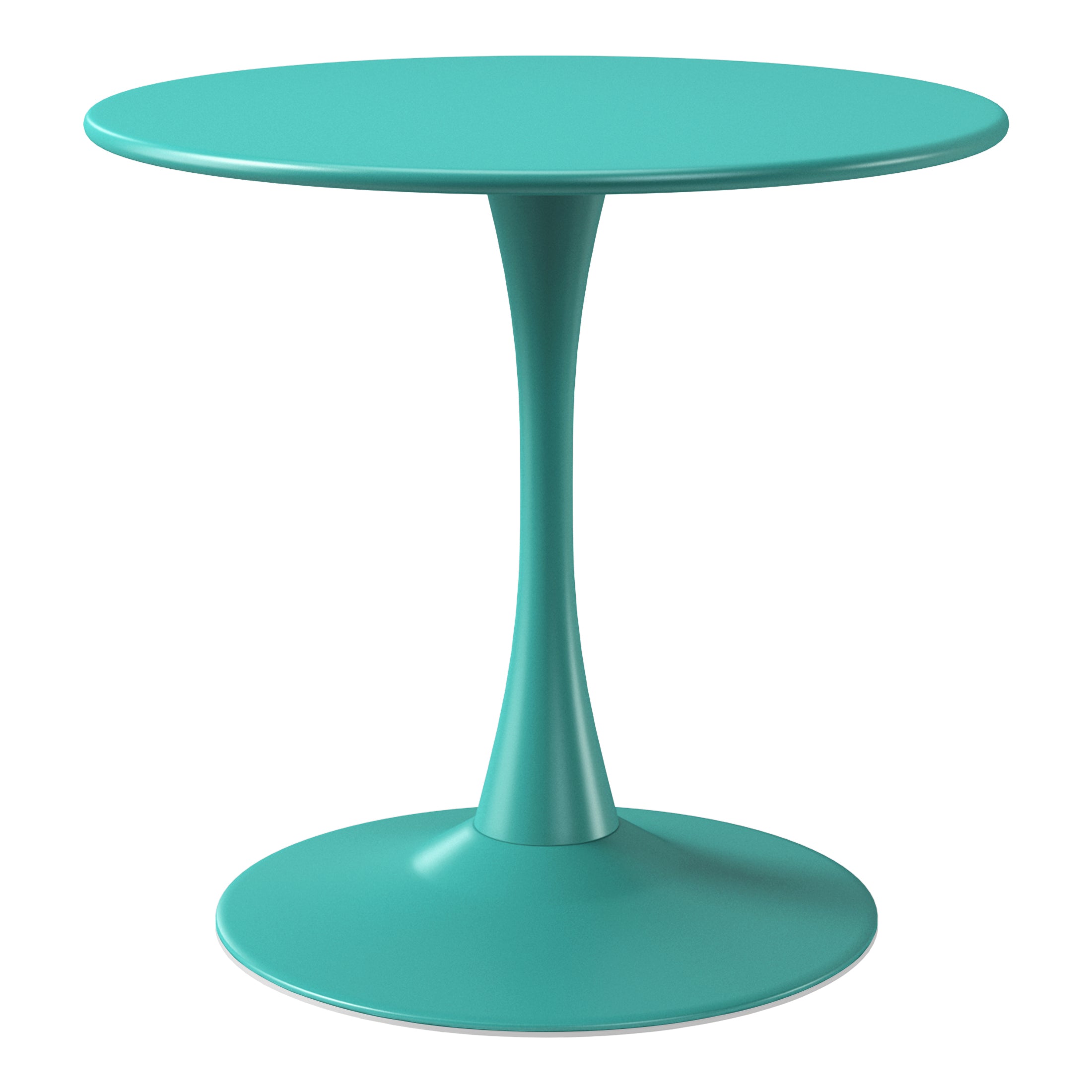 Sunshine 5-Piece Outdoor Indoor Round Metal Patio Dining Table Set With Stackable Patio Chairs