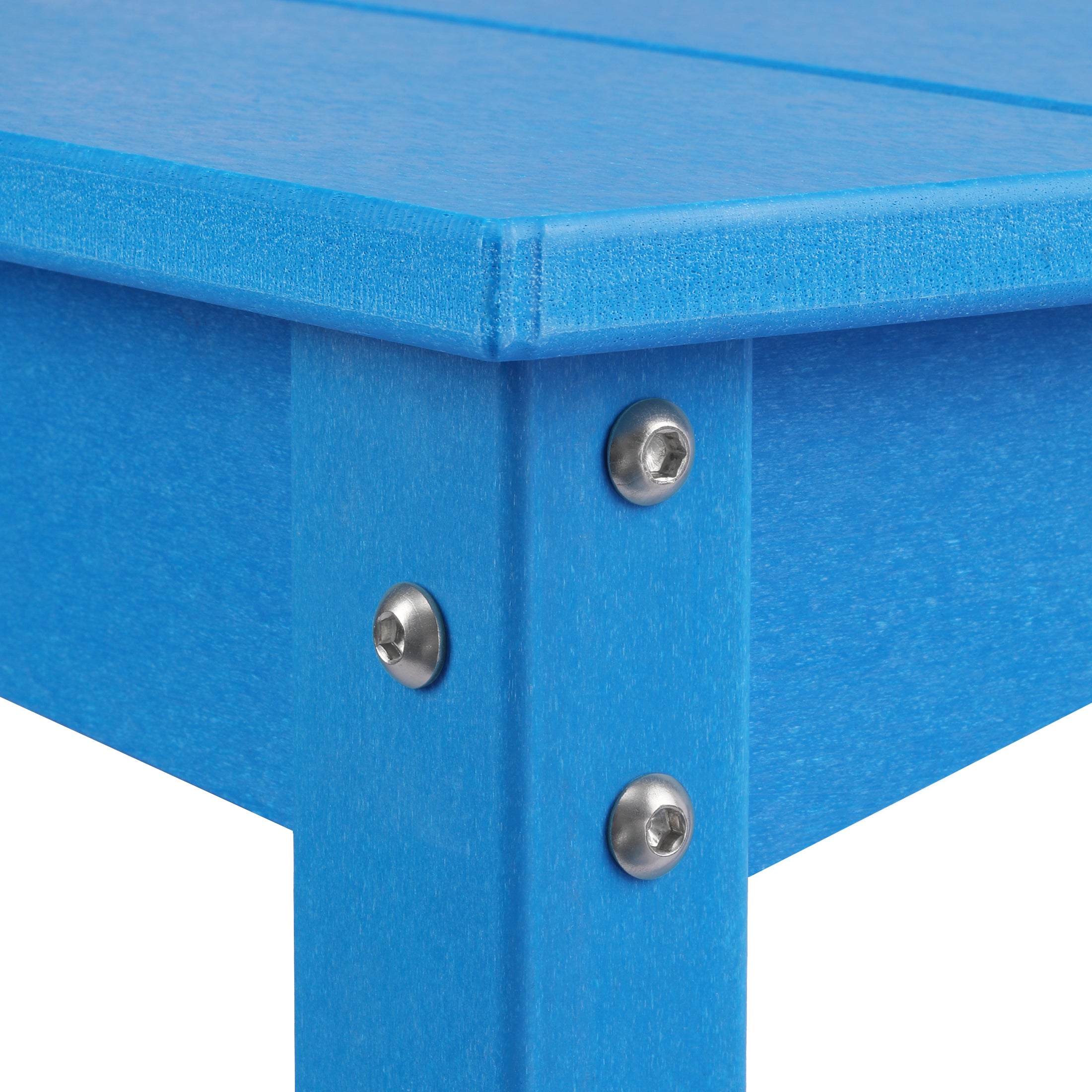 Paradise 55" Outdoor Patio HDPE Adirondack 2-Tier Shelf Console Table