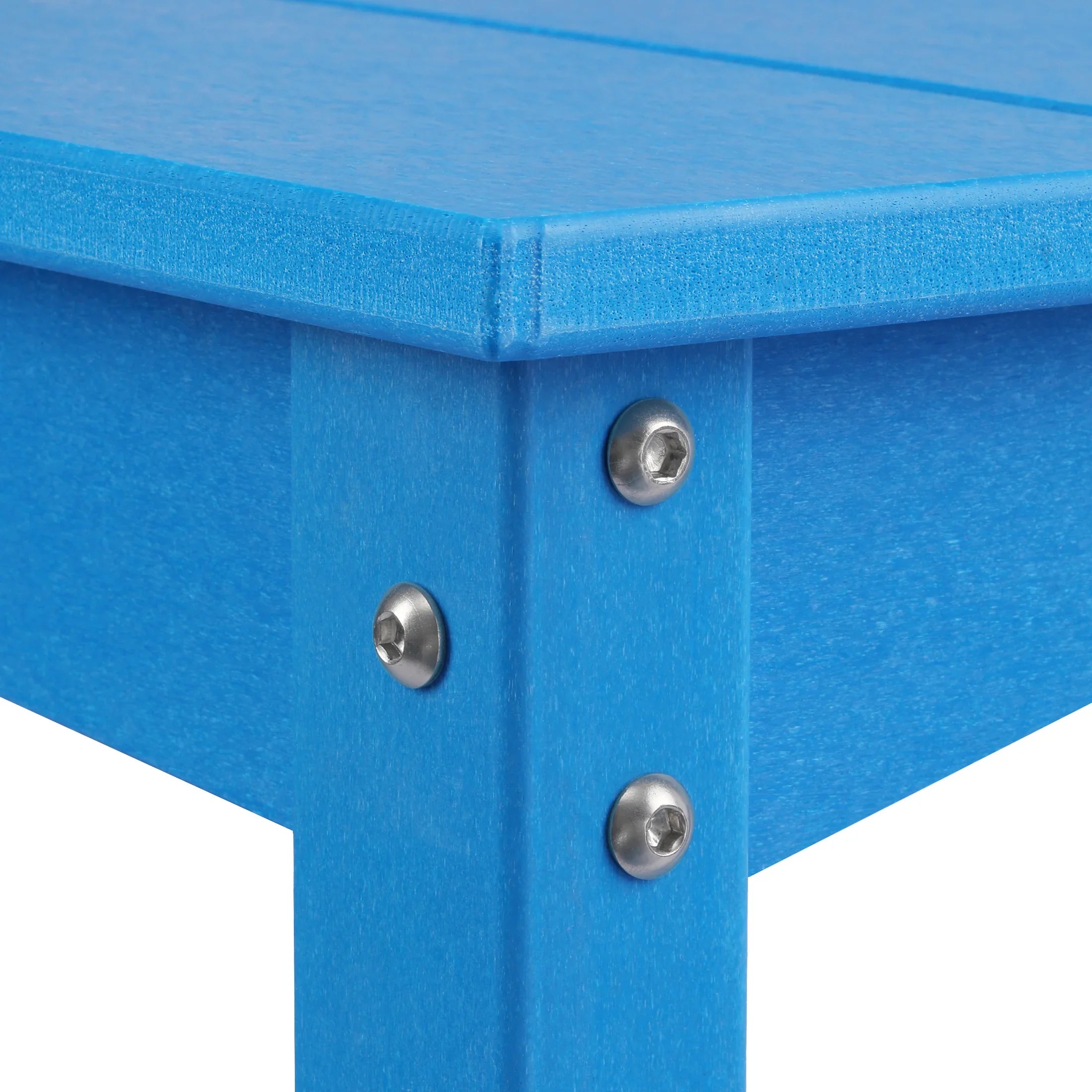 Paradise 55" Outdoor Patio HDPE Adirondack 2-Tier Shelf Console Table