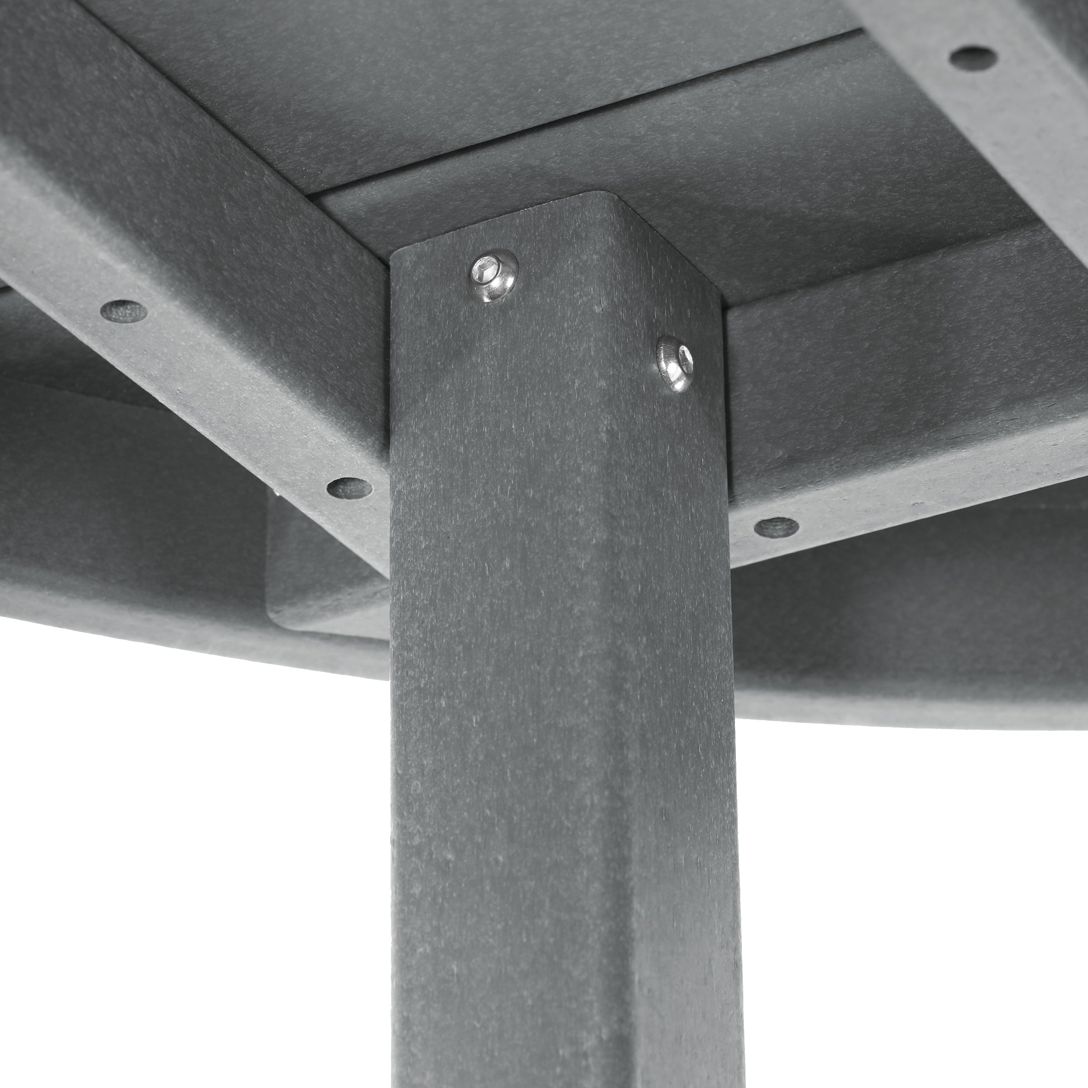 Paradise 5-Piece HDPE Folding Adirondack Chair Outdoor Patio Conversation Set