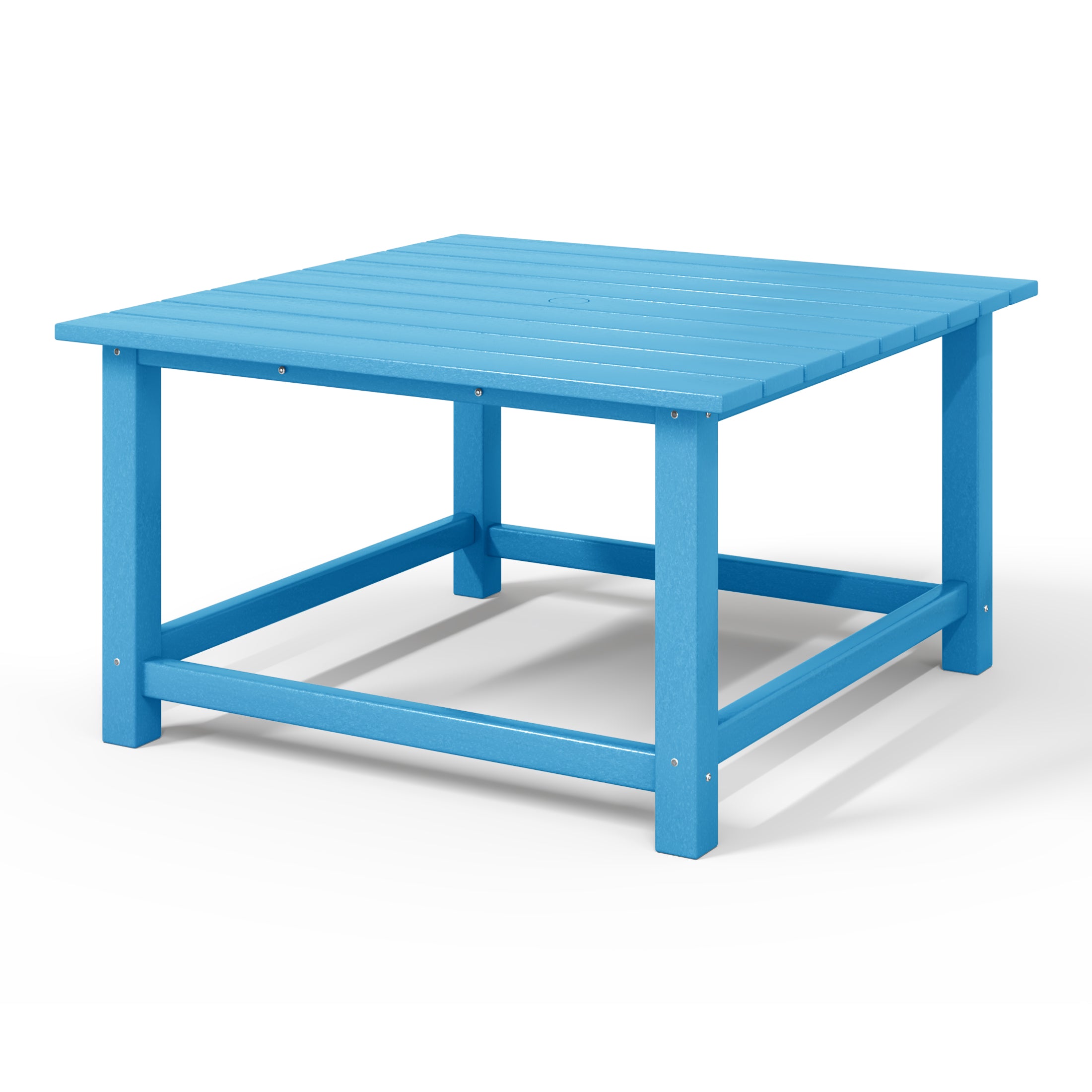 Paradise Low Outdoor HDPE Square Patio Coffee Table