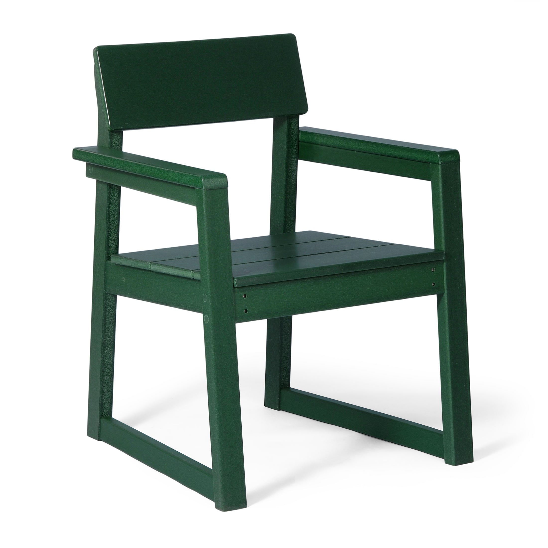 Cambria Modern HDPE Outdoor Patio Dining Arm Chairs (Set of 2)