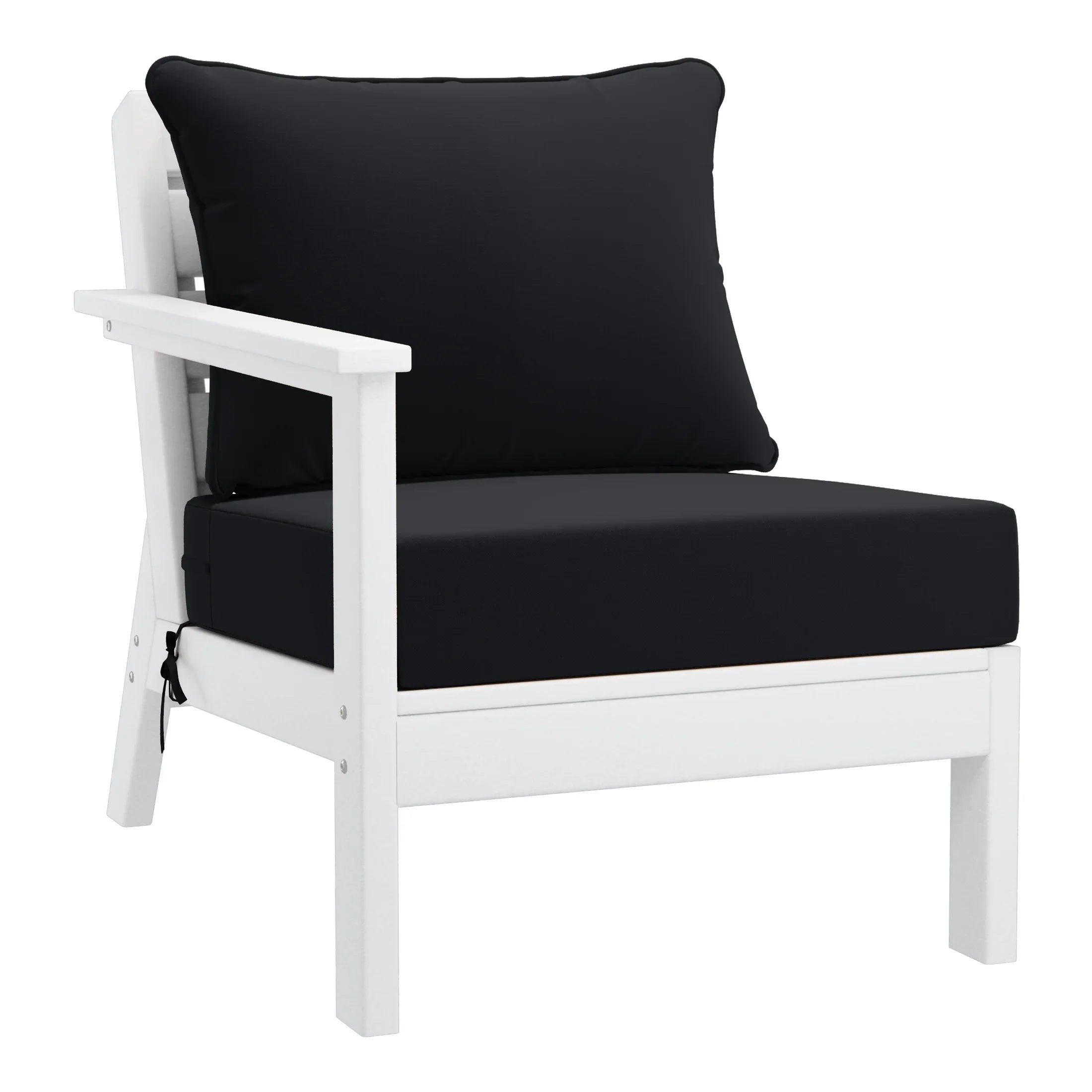 Portsmouth Outdoor Patio HDPE Sectional Sofa with Patio Cushions