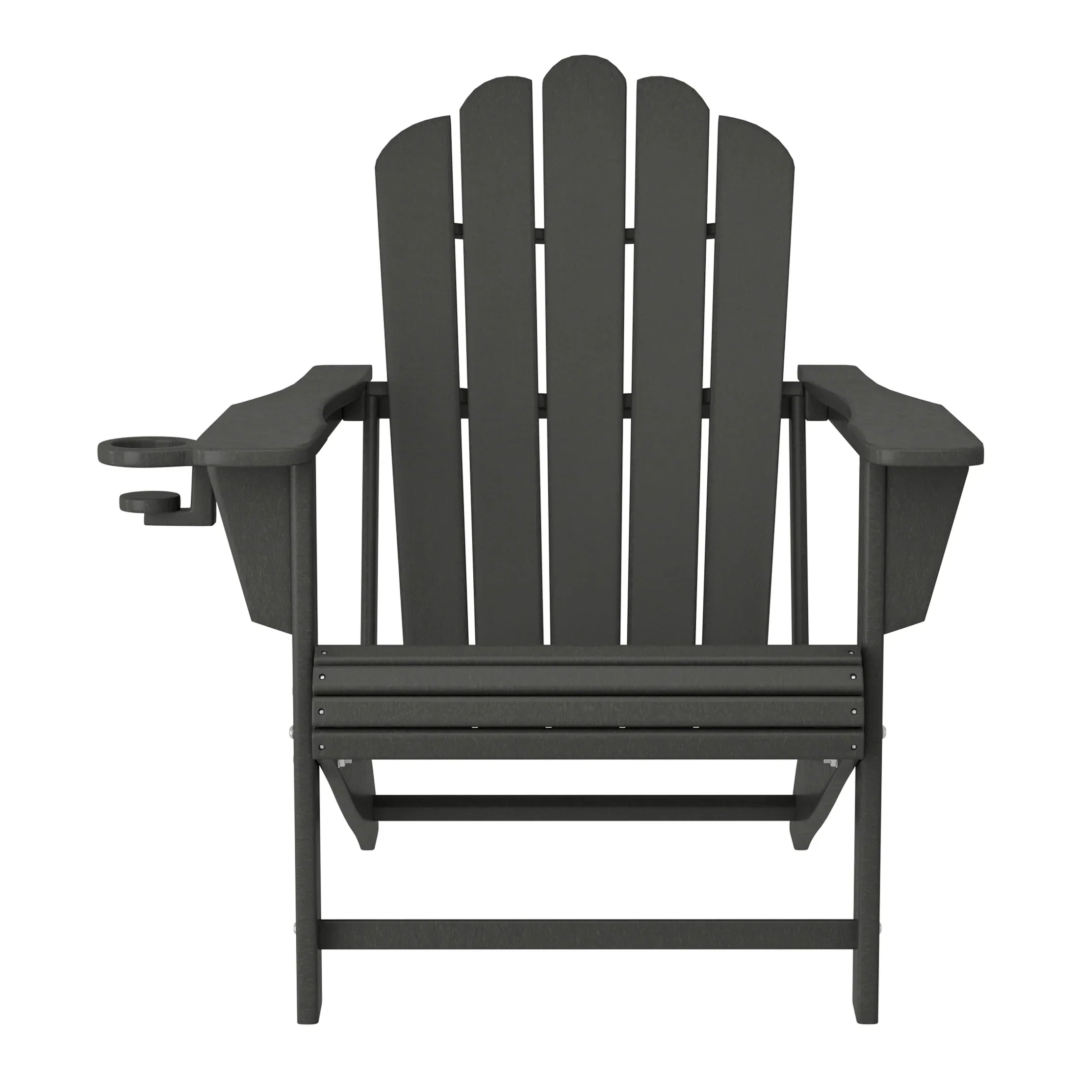 Lakeview 4-Piece Adirondack Chairs with Cup Holders and Table Set