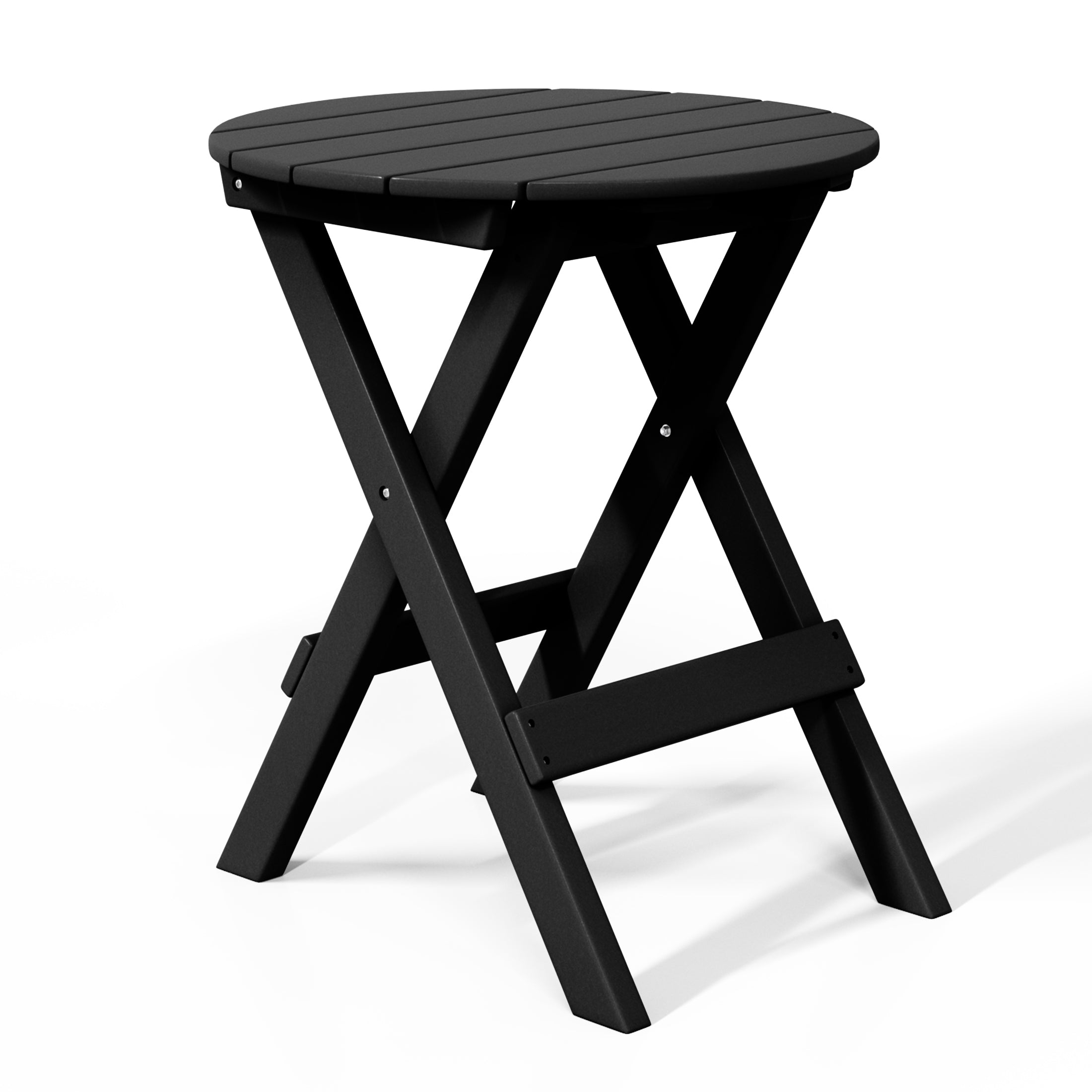 Paradise HDPE Outdoor 24.5 Inch Round Portable Folding Patio Dining Table