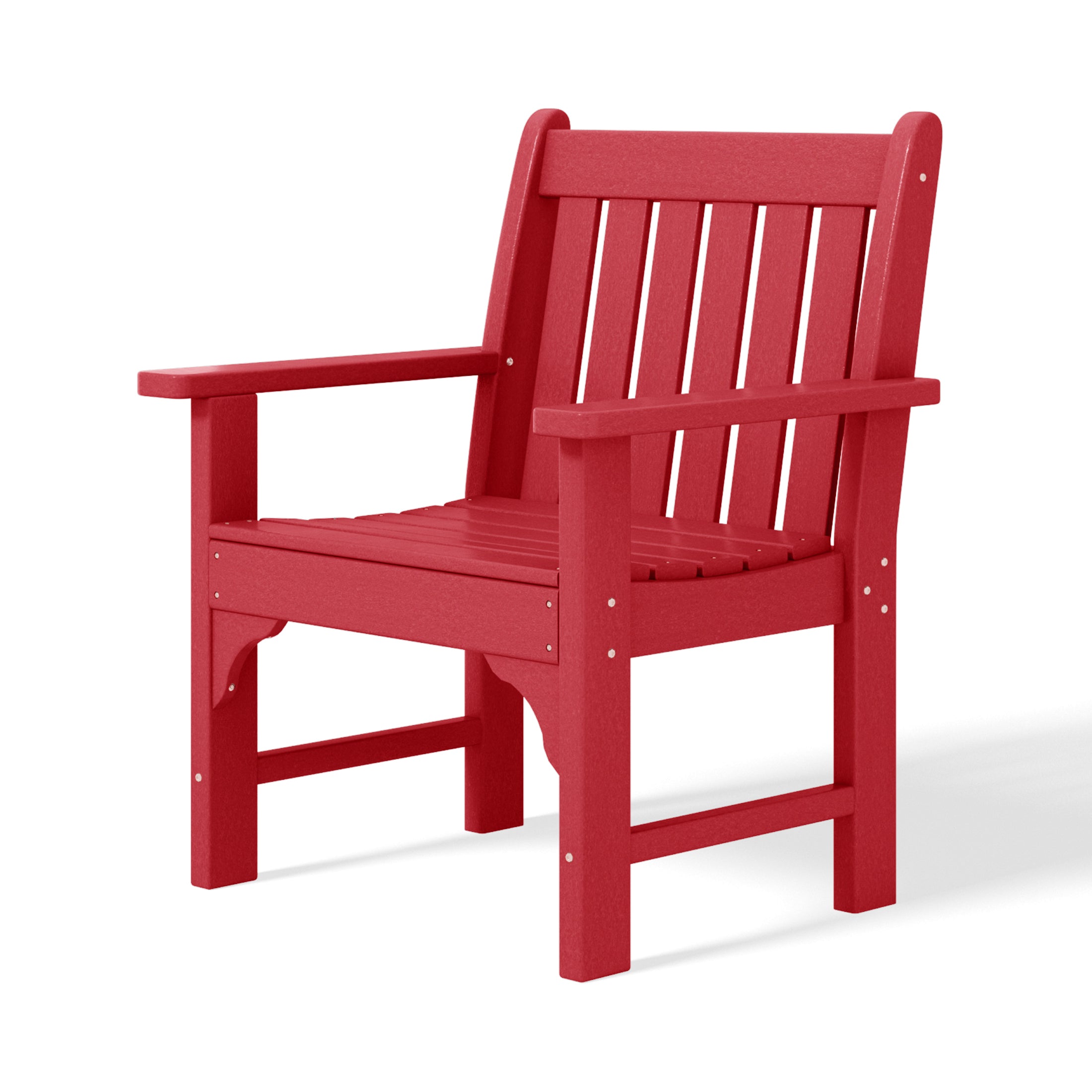 Paradise Outdoor Patio HDPE Adirondack Dining Arm Chairs (Set of 2)