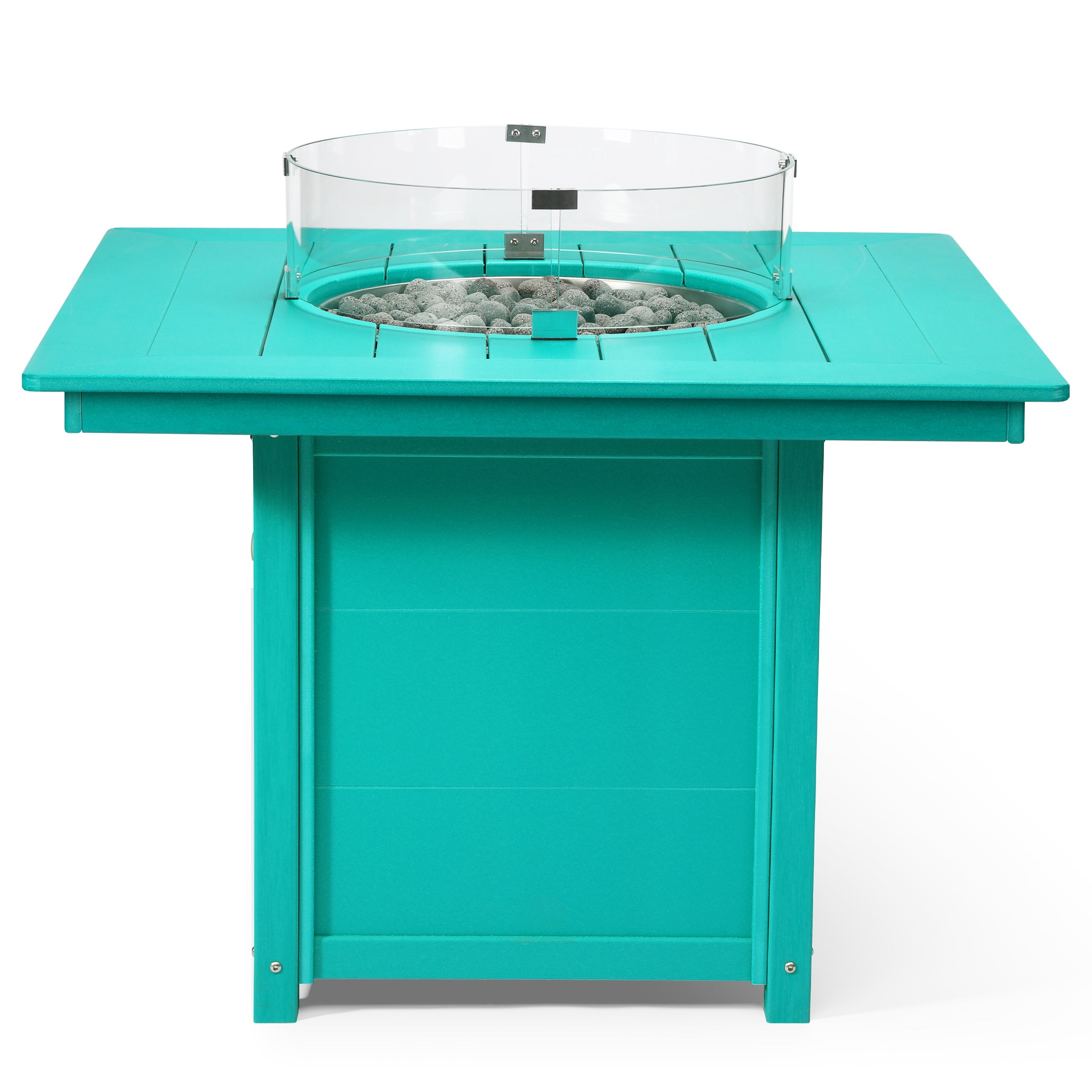 Sol Modern Outdoor Patio Propane 42" Square Fire Pit Table