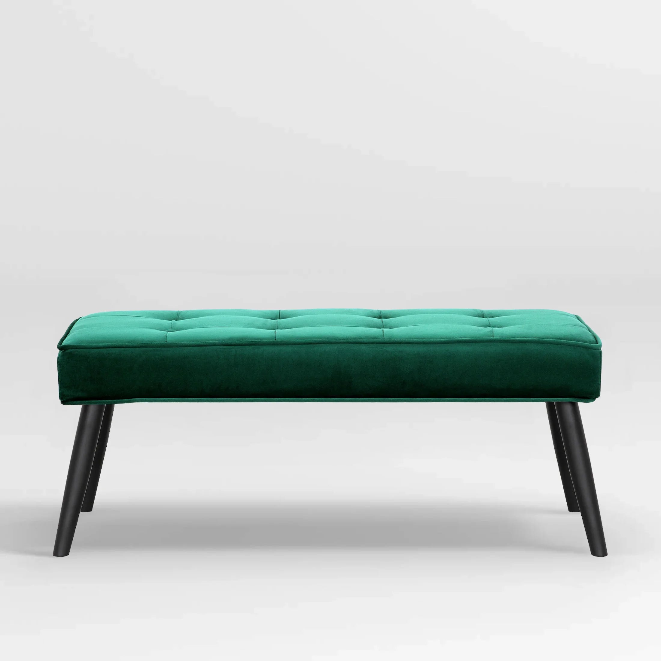 Hank Button Tufted Velvet Upholstered Accent Bench