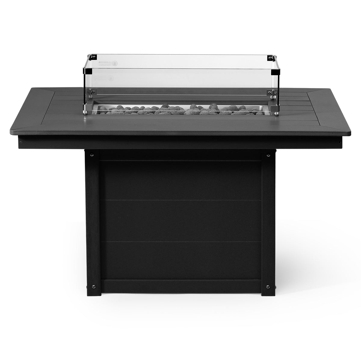 Sol 46" Modern Outdoor 55,000 BTU Patio Gas Propane Rectangle Deck Fire Pit Table