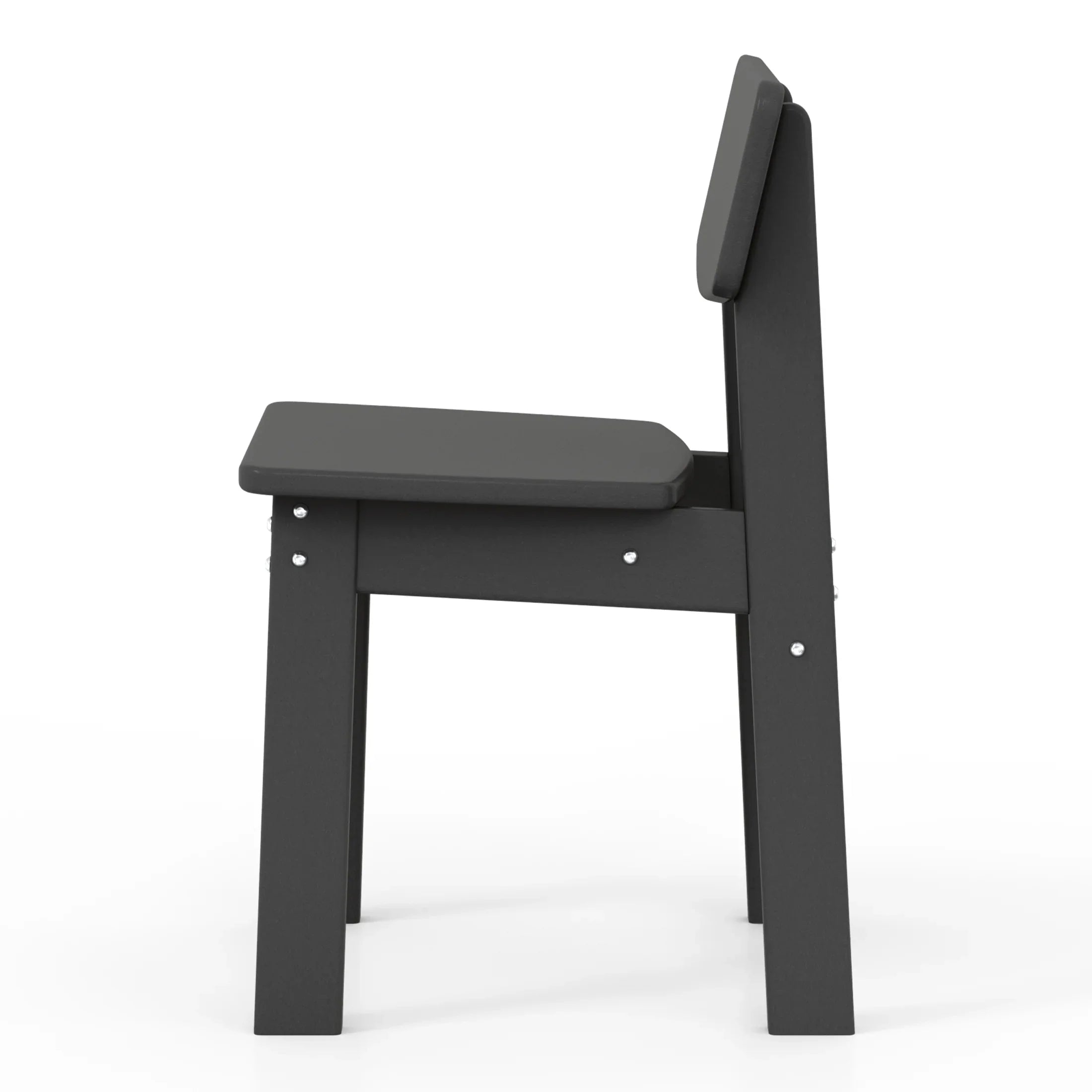 Little Explorers Outdoor HDPE Kids Modern Plastic Toddler Dining Chairs (Set of Two)
