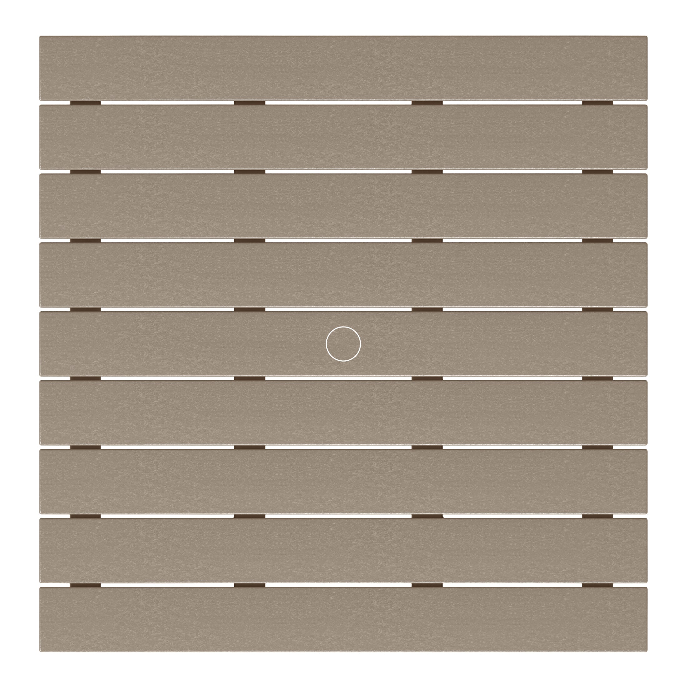 Paradise Low Outdoor HDPE Square Patio Coffee Table