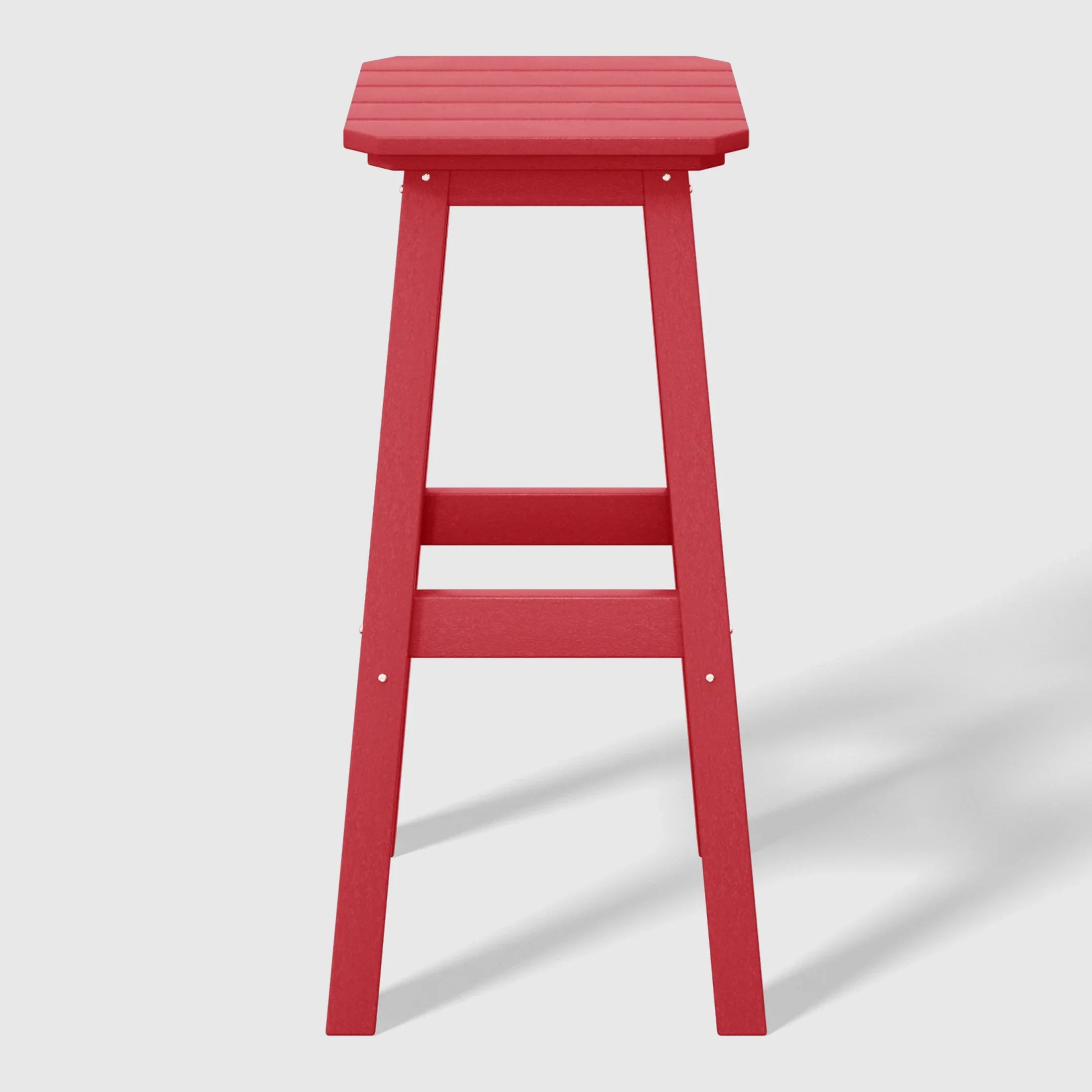 Paradise 29" HDPE Outdoor Patio Square Bar Stools (Set of 2)