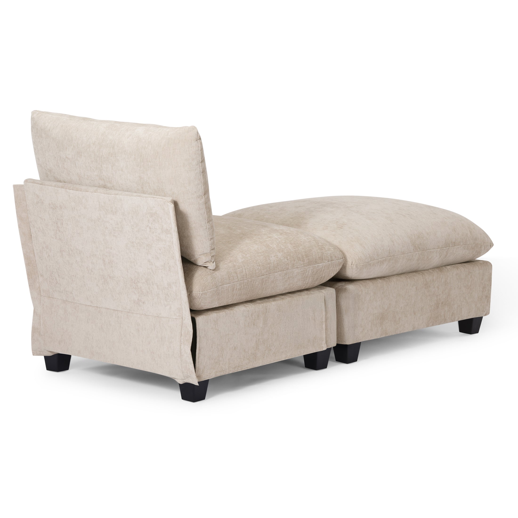 Springfield 68.5" Chenille Upholstered Indoor Chaise Lounge Chair