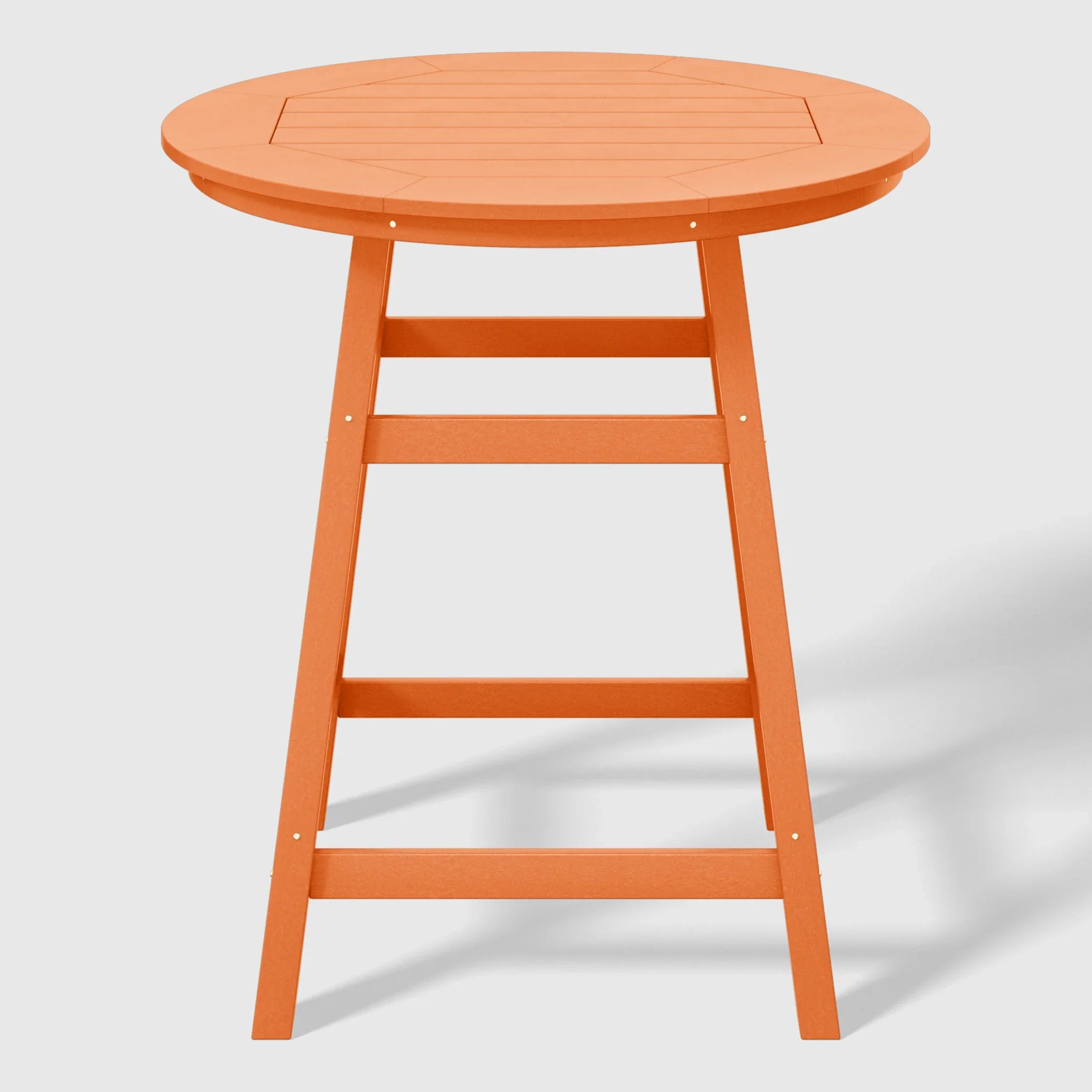 Paradise Outdoor 35" HDPE Round Patio Counter Height Bar Table