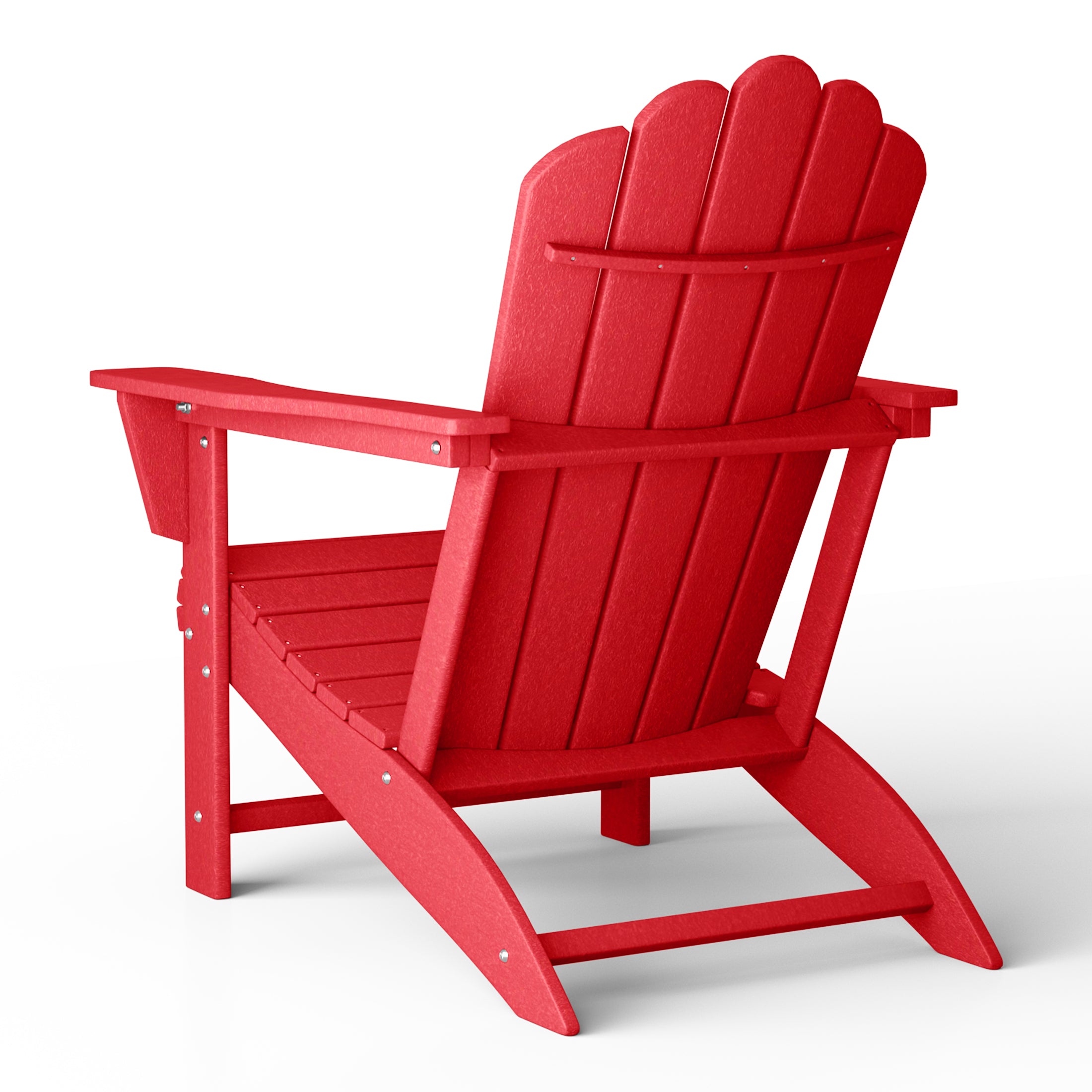 Lakeview Outdoor Patio HDPE Adirondack Chair With Cup Holder