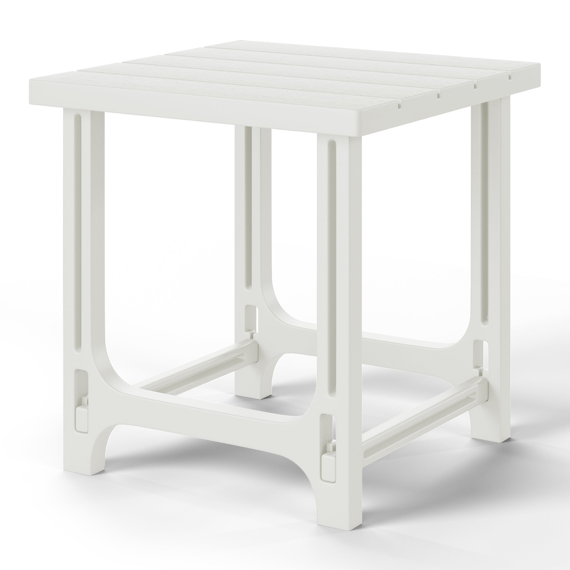 Cayman Outdoor 18" HDPE Square Adirondack Patio Side Table