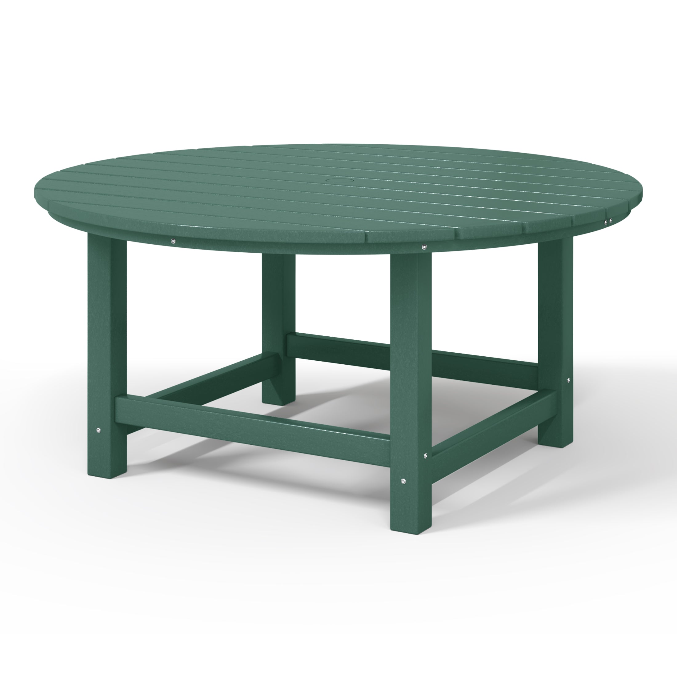 Paradise Low Outdoor HDPE Round Patio Coffee Table