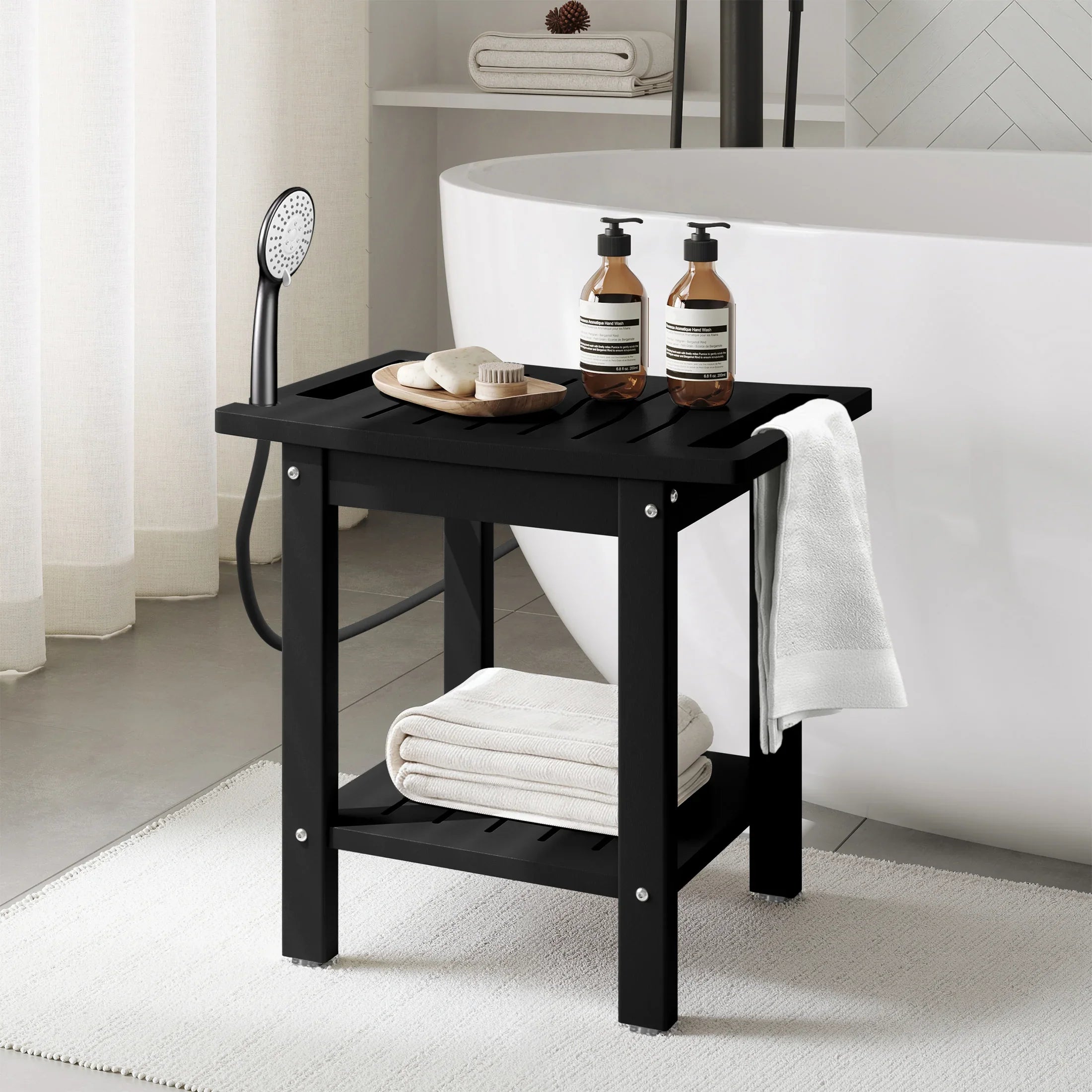Ventura HDPE Poly Plastic Waterproof Bathroom Shower Bench