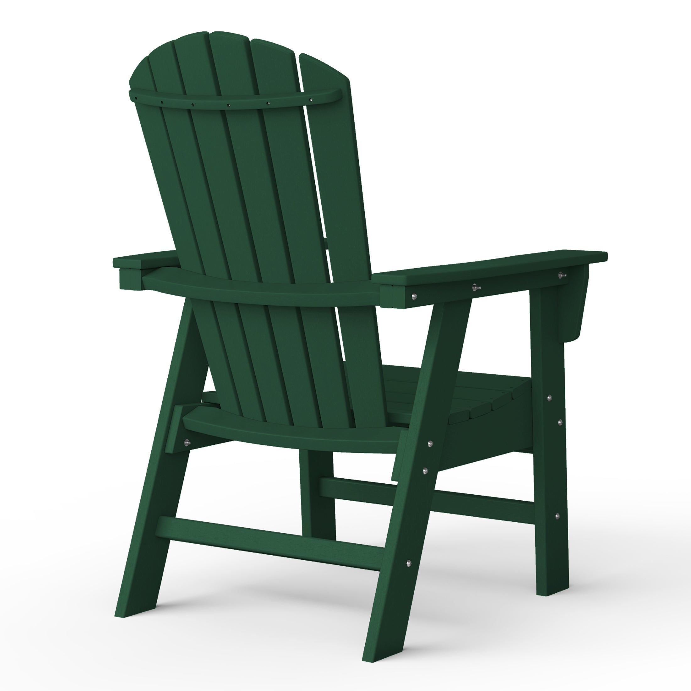 Portside Outdoor Patio Shell-back Adirondack Dining Chair Weather Resistant