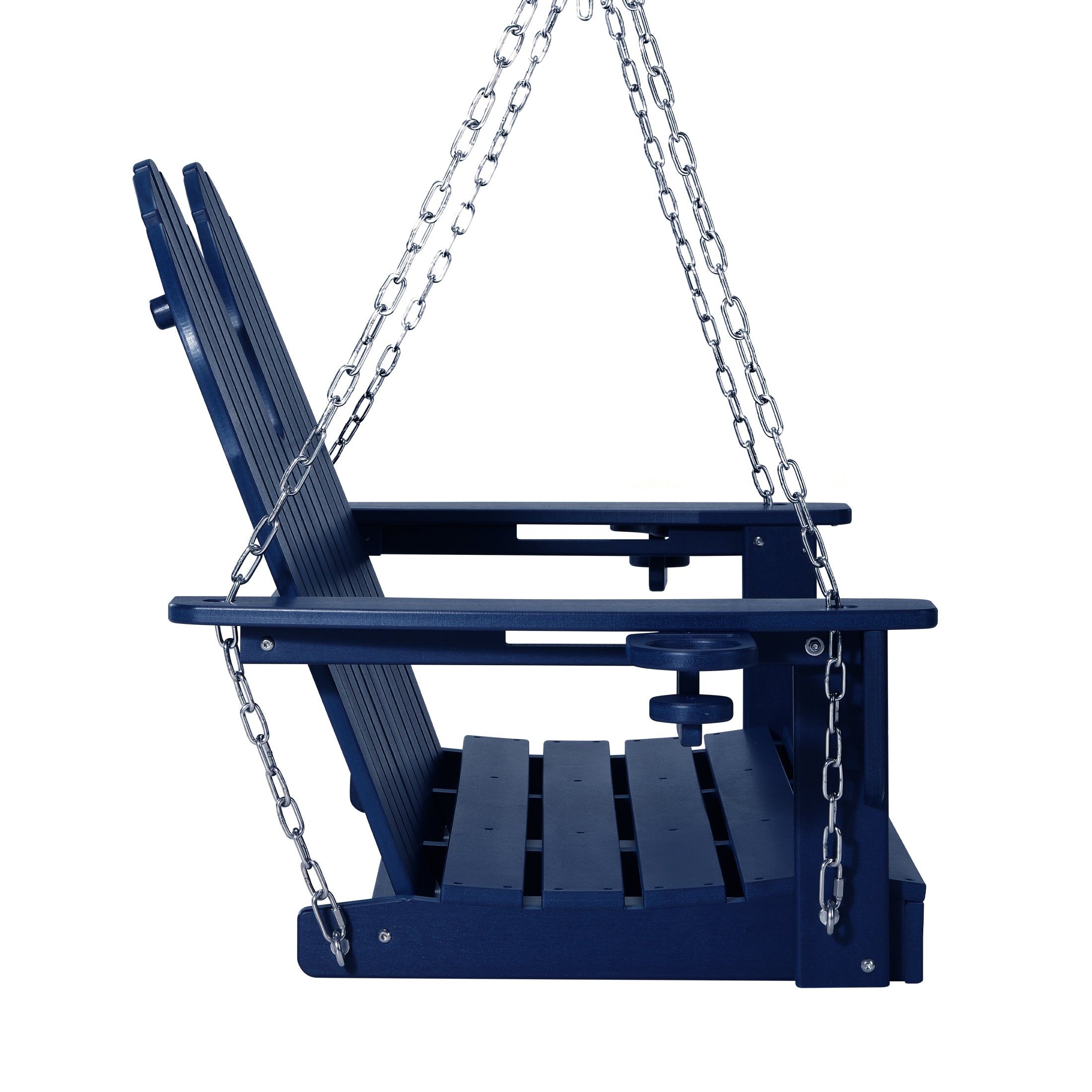 Savannah 4ft Outdoor HDPE Poly Farmhouse Hanging Porch Swing With Cup Holders