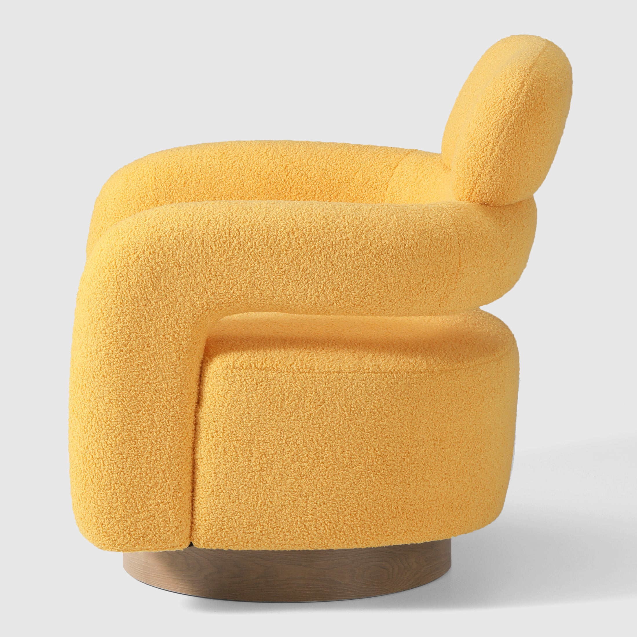 Celine Mid-Century Modern Sherpa Swivel Barrel Accent Chair (Set of 2)