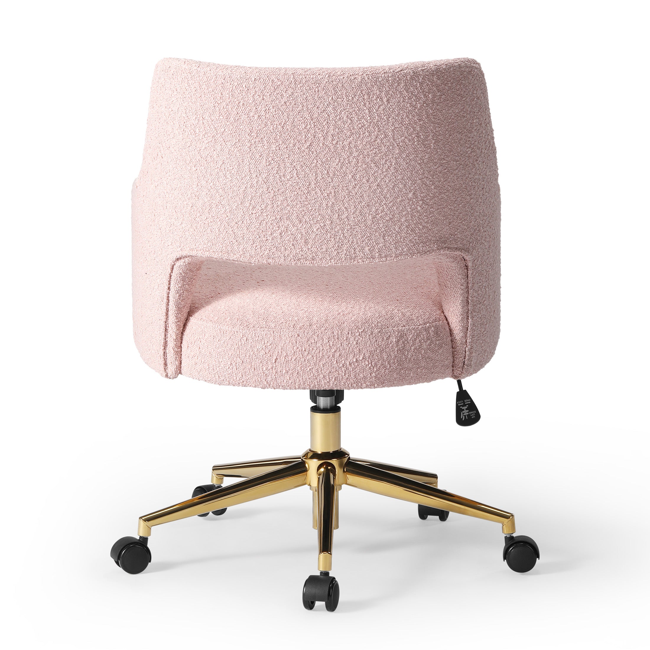 Amélie Mid-Century Modern Swivel Office Vanity Chair with Wheels