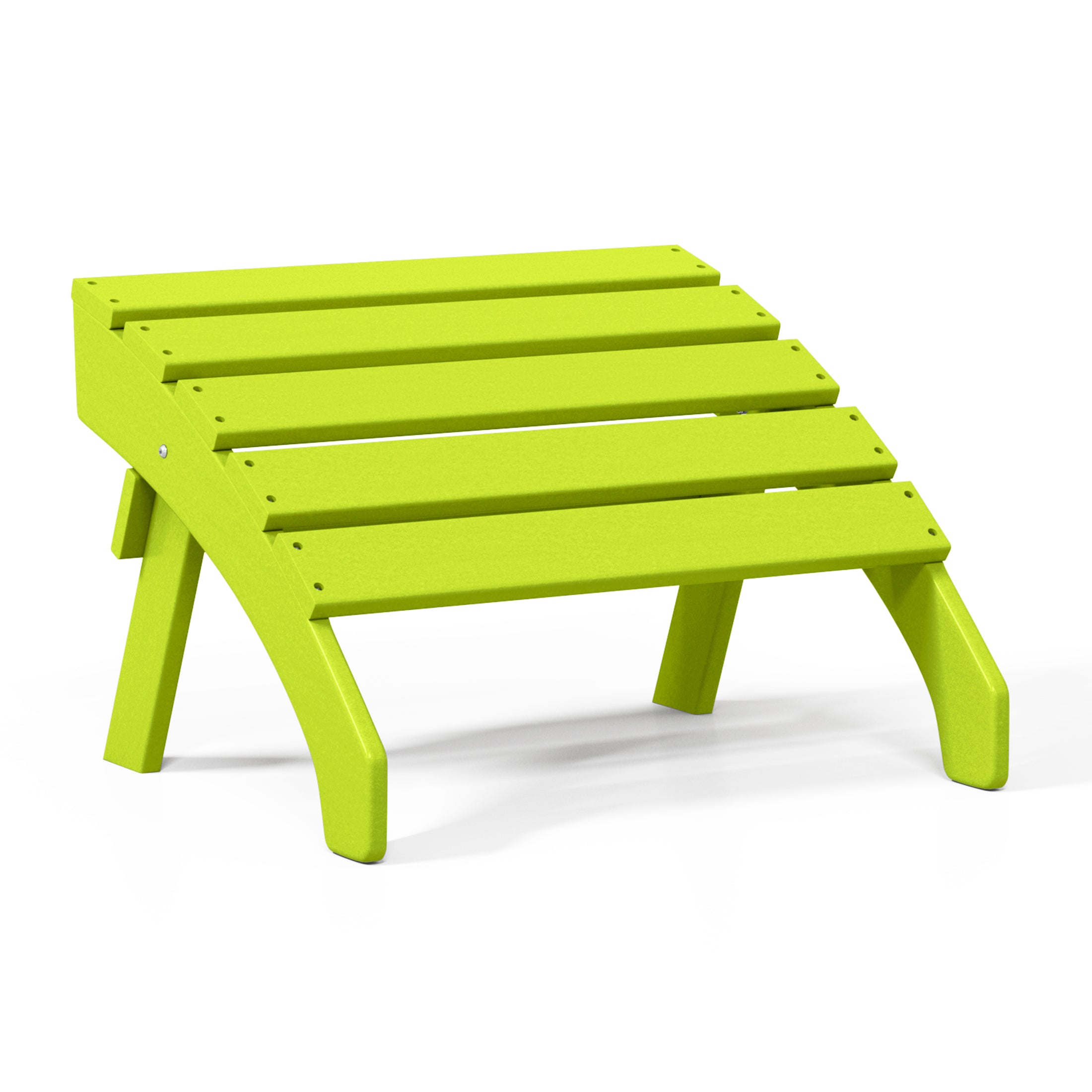 Portside Outdoor Patio HDPE Adirondack Ottoman Footrest