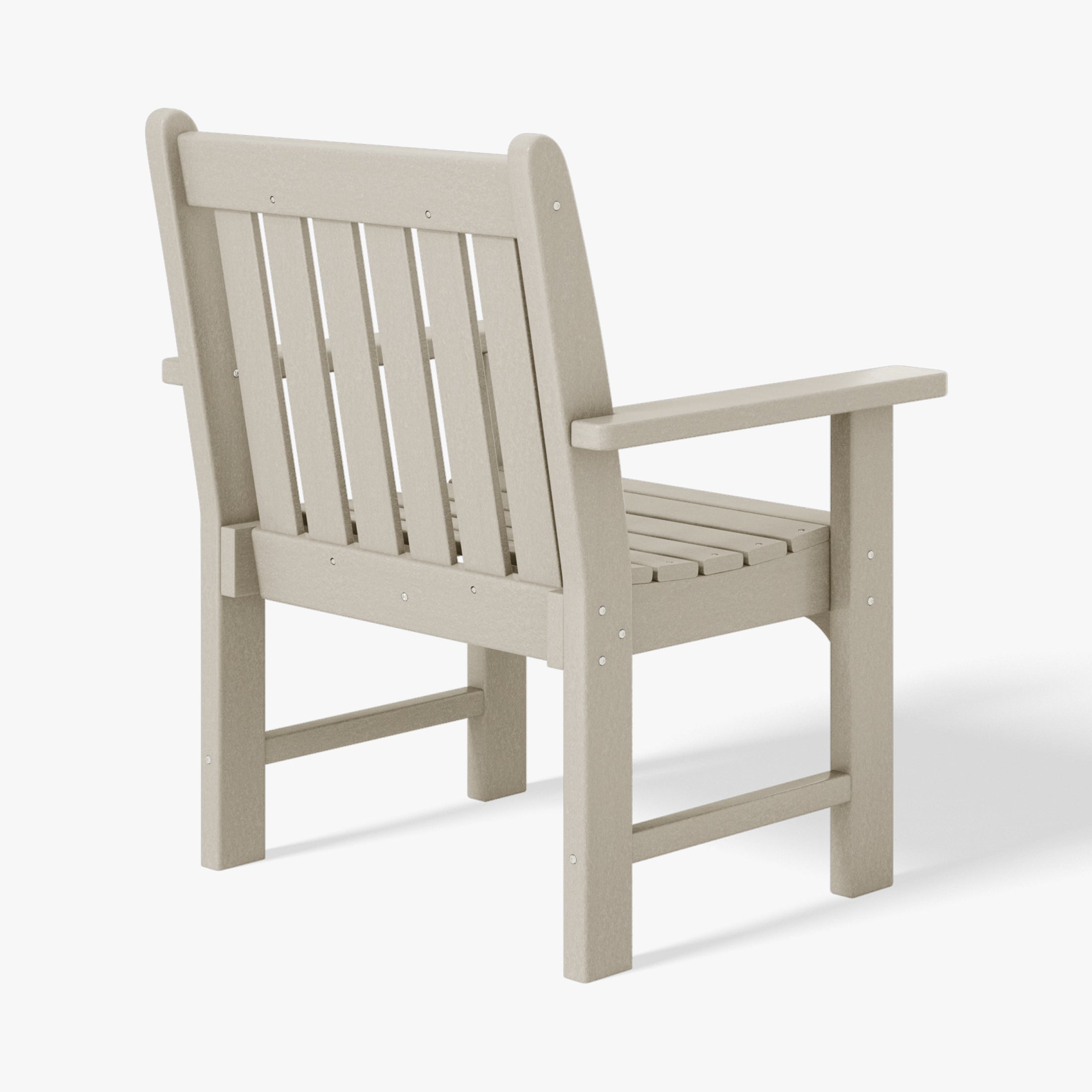 Paradise Outdoor Patio HDPE Adirondack Dining Arm Chairs (Set of 4)
