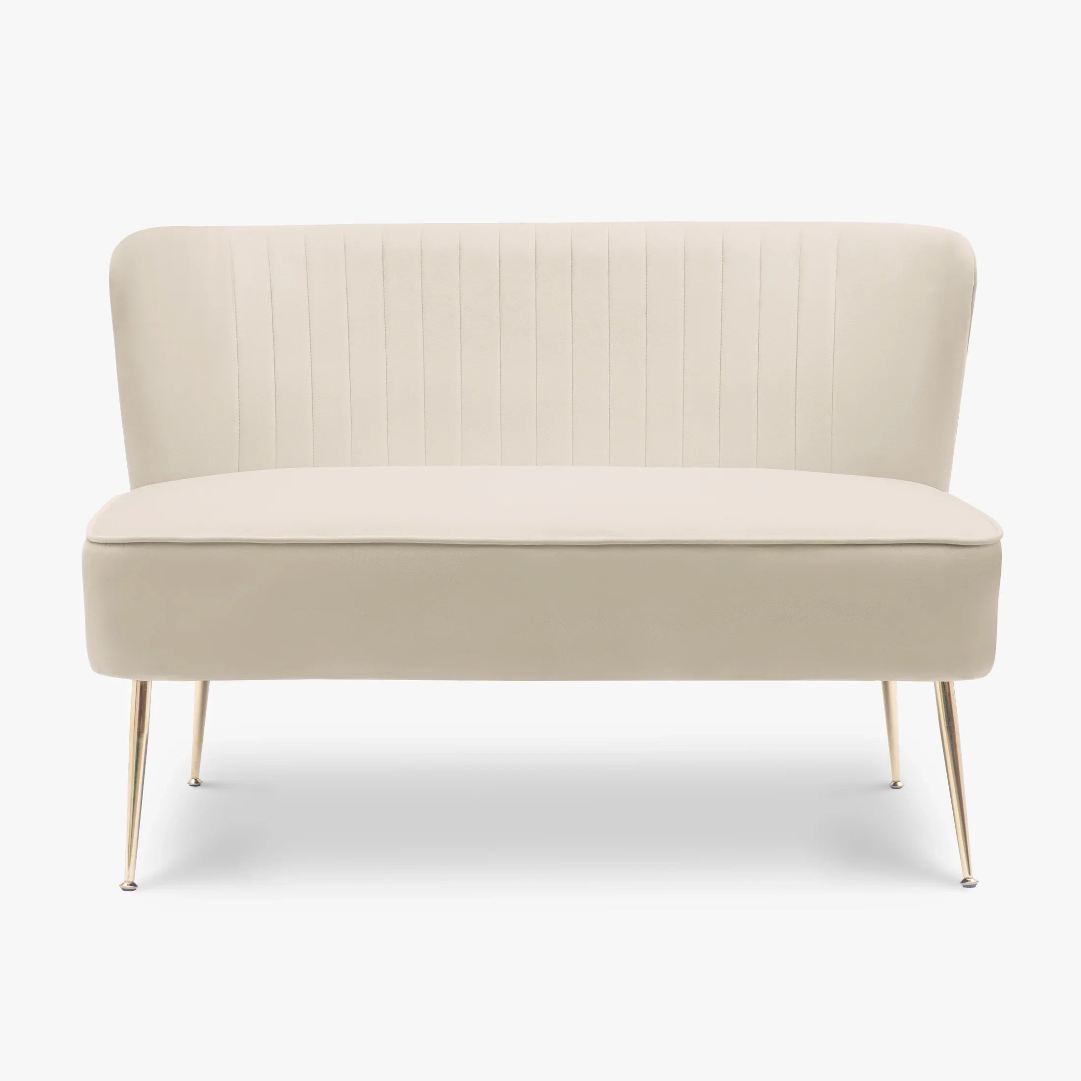 Alaia Mid Century Modern Tufted Velvet Loveseat Sofa and 25" Accent Chair 3-Piece Set