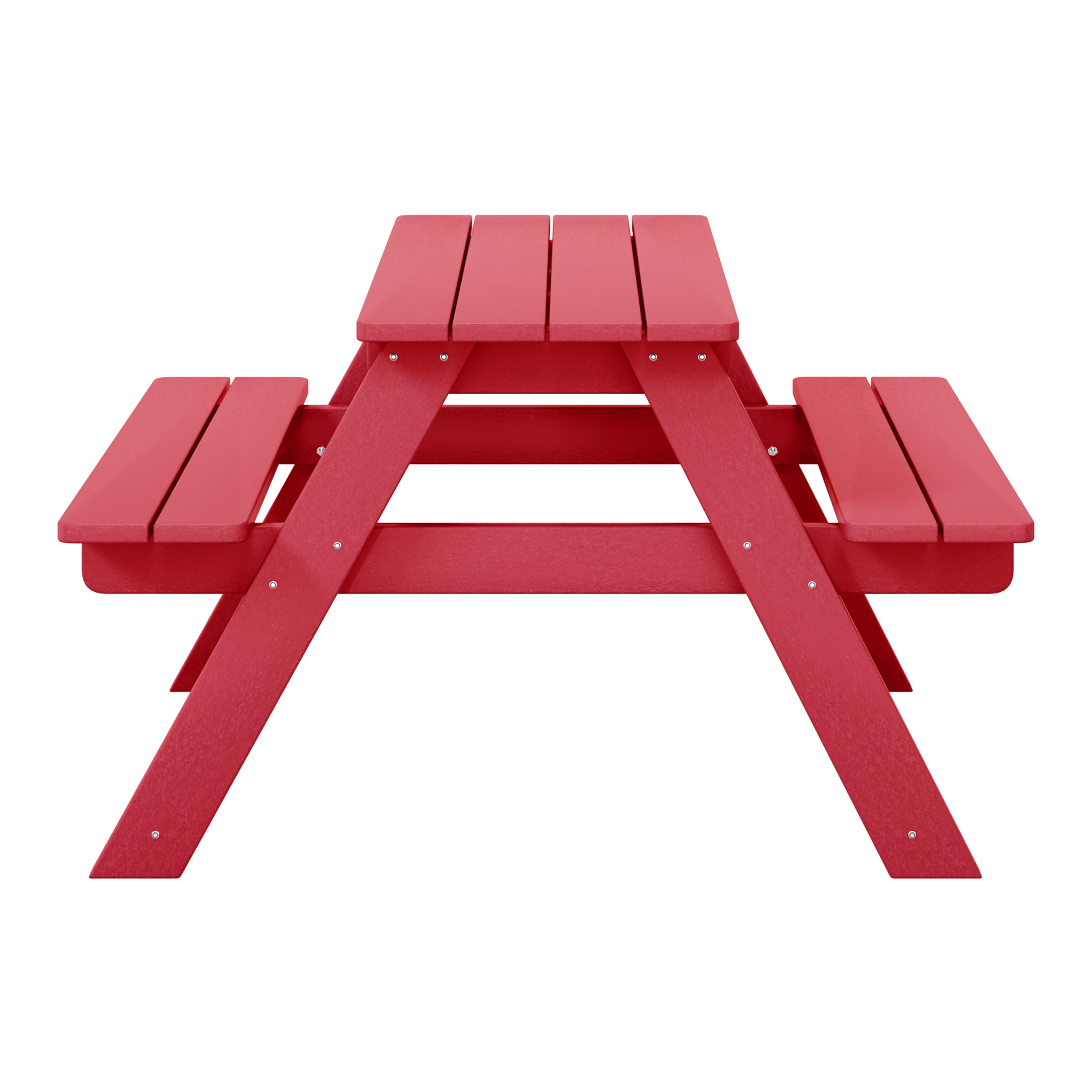Paradise Outdoor Patio Kids HDPE Plastic Picnic Bench Table