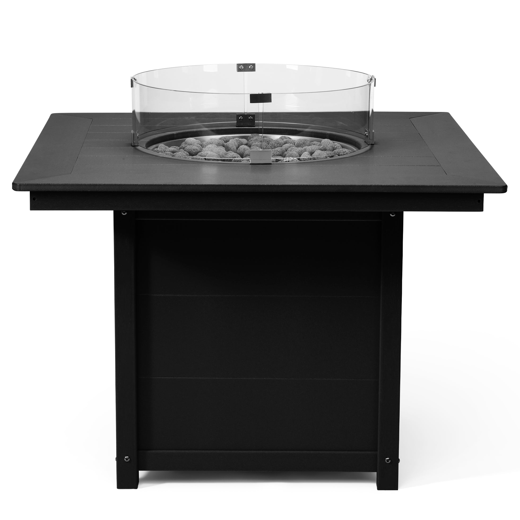 Sol Modern Outdoor Patio Propane 42" Square Fire Pit Table