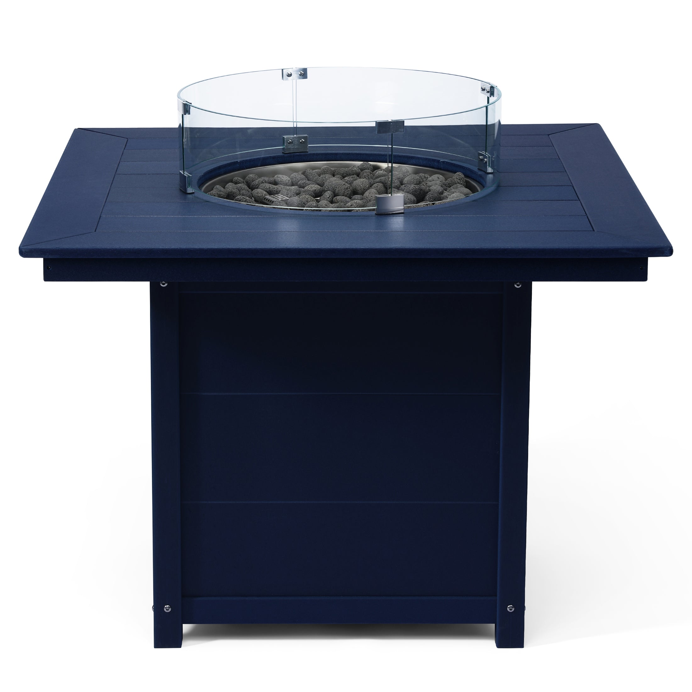 Sol Modern Outdoor Patio Propane 42" Square Fire Pit Table