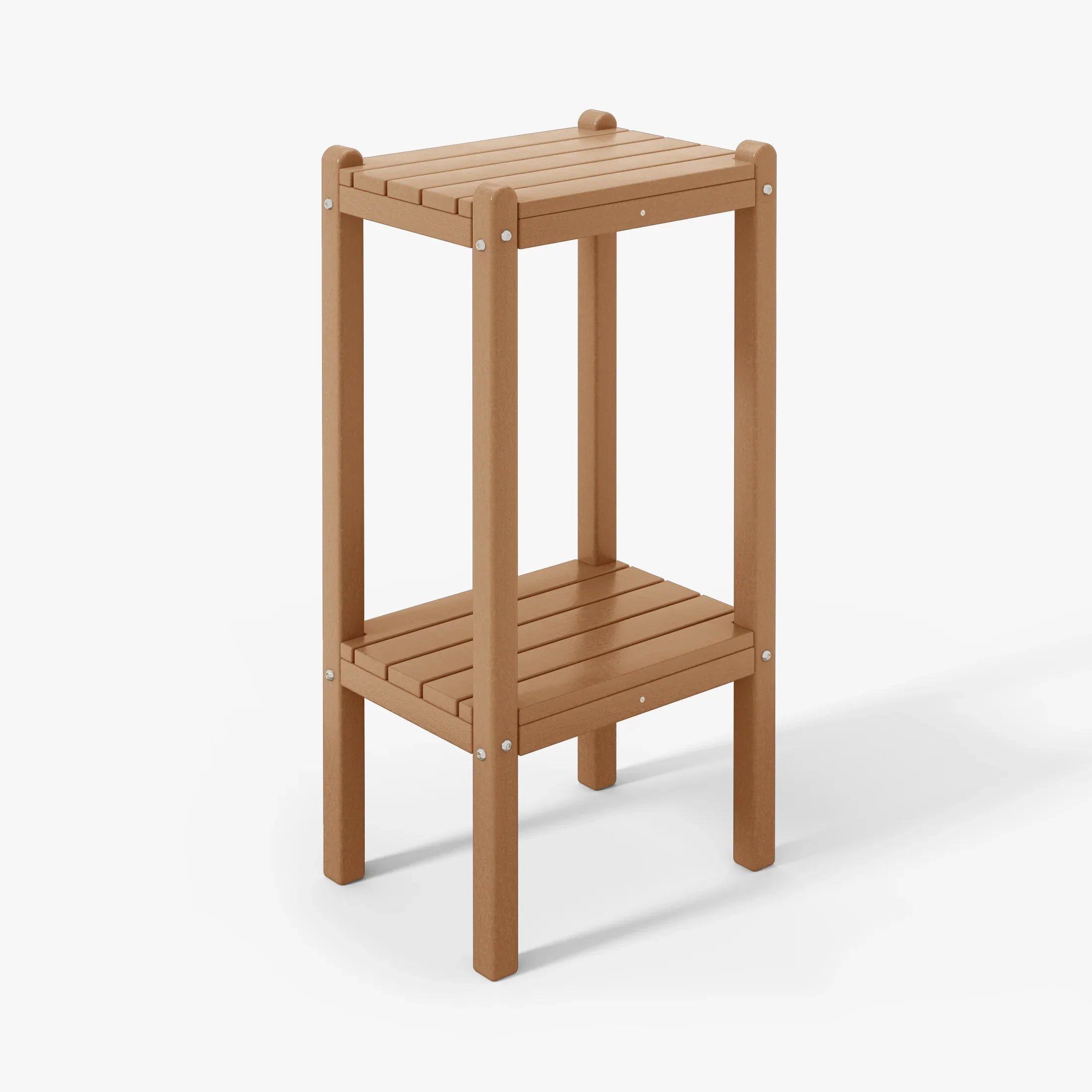 Paradise 36" Outdoor Adirondack HDPE 2-Tier Patio Side Table