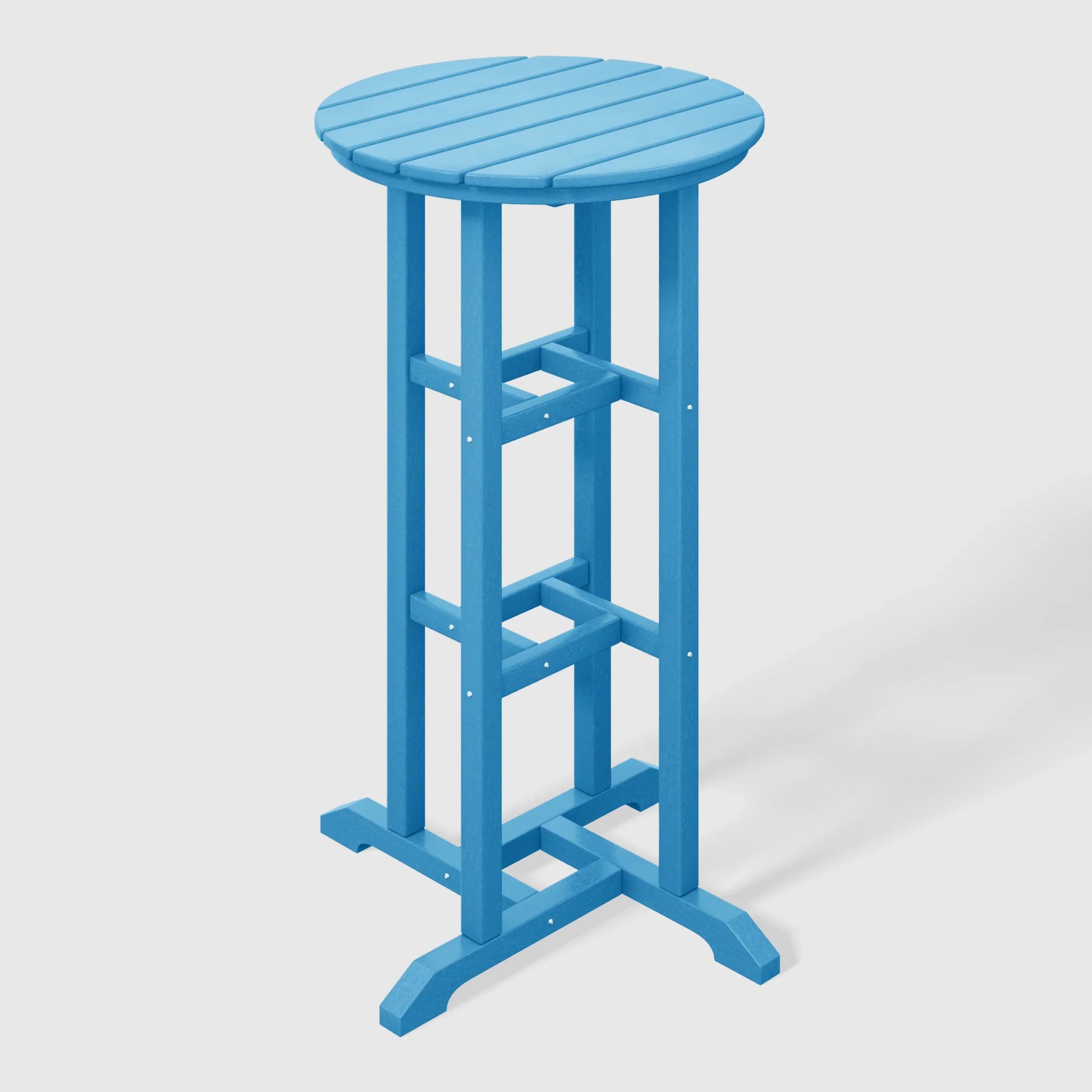 Paradise Outdoor Patio Bar Height Table and Bar Stool 3-Piece Dining Set