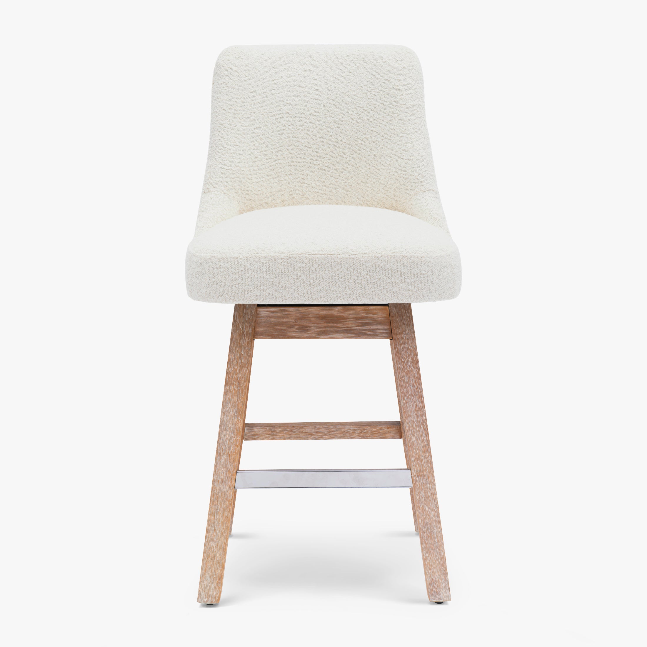 Amélie 26" Upholstered Swivel Counter Height Bar Stool