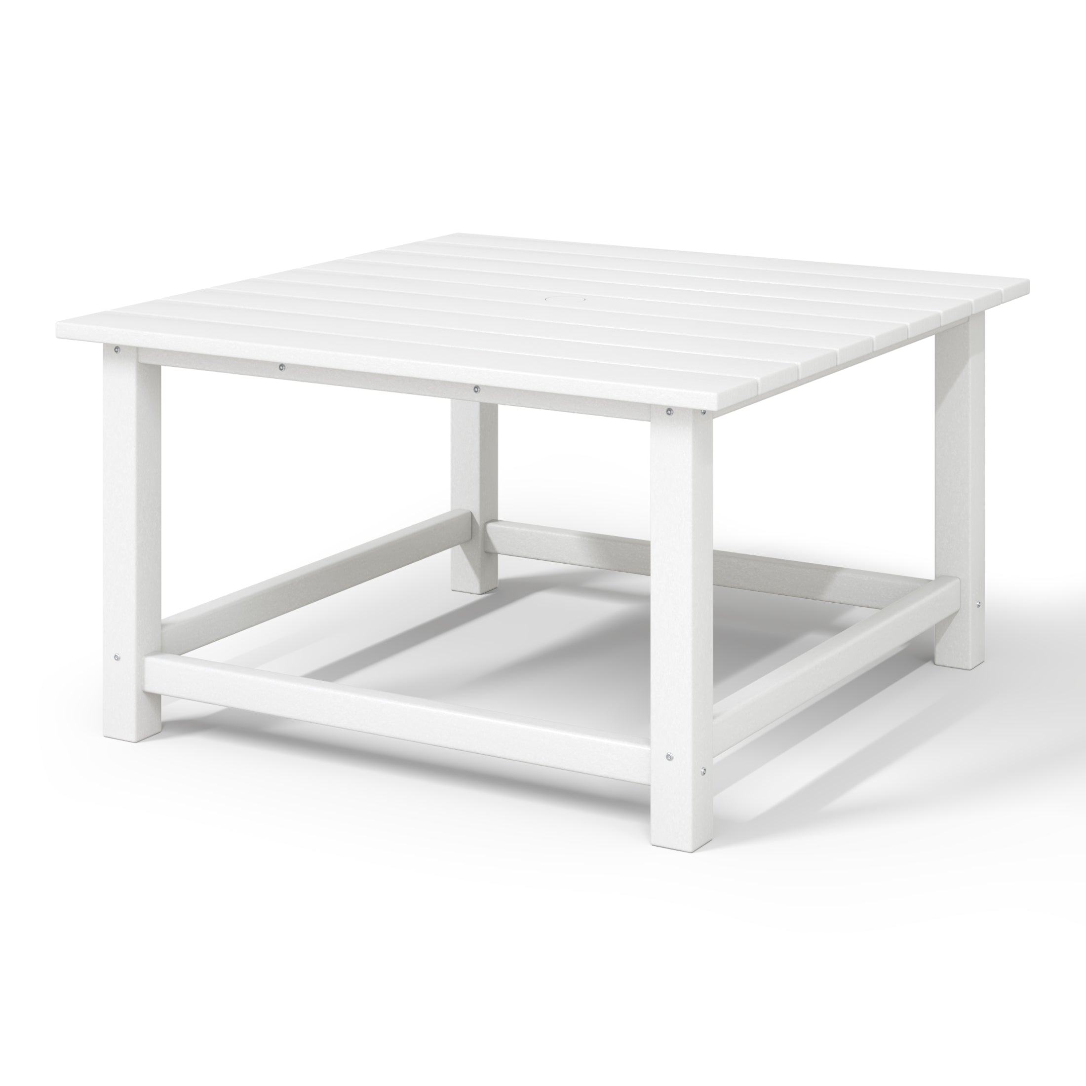 Paradise Low Outdoor HDPE Square Patio Coffee Table