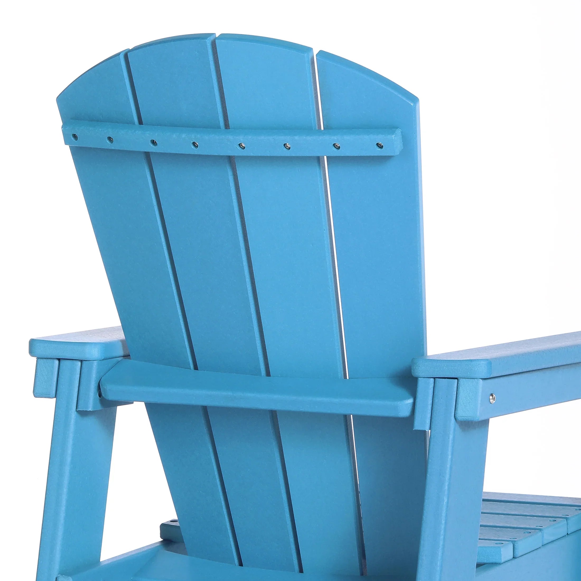 Paradise Kids 3-Piece Outdoor HDPE Adirondack Chairs With Square Side Table Set