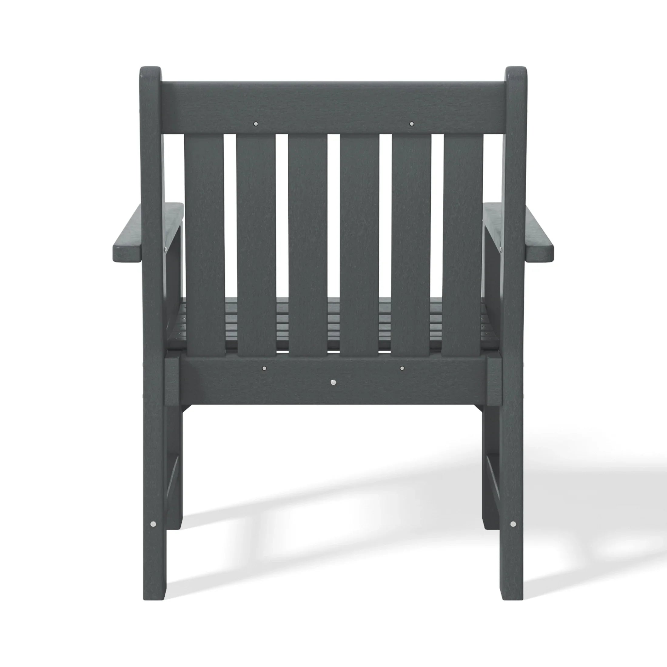 Paradise Outdoor Patio HDPE Adirondack Dining Arm Chair