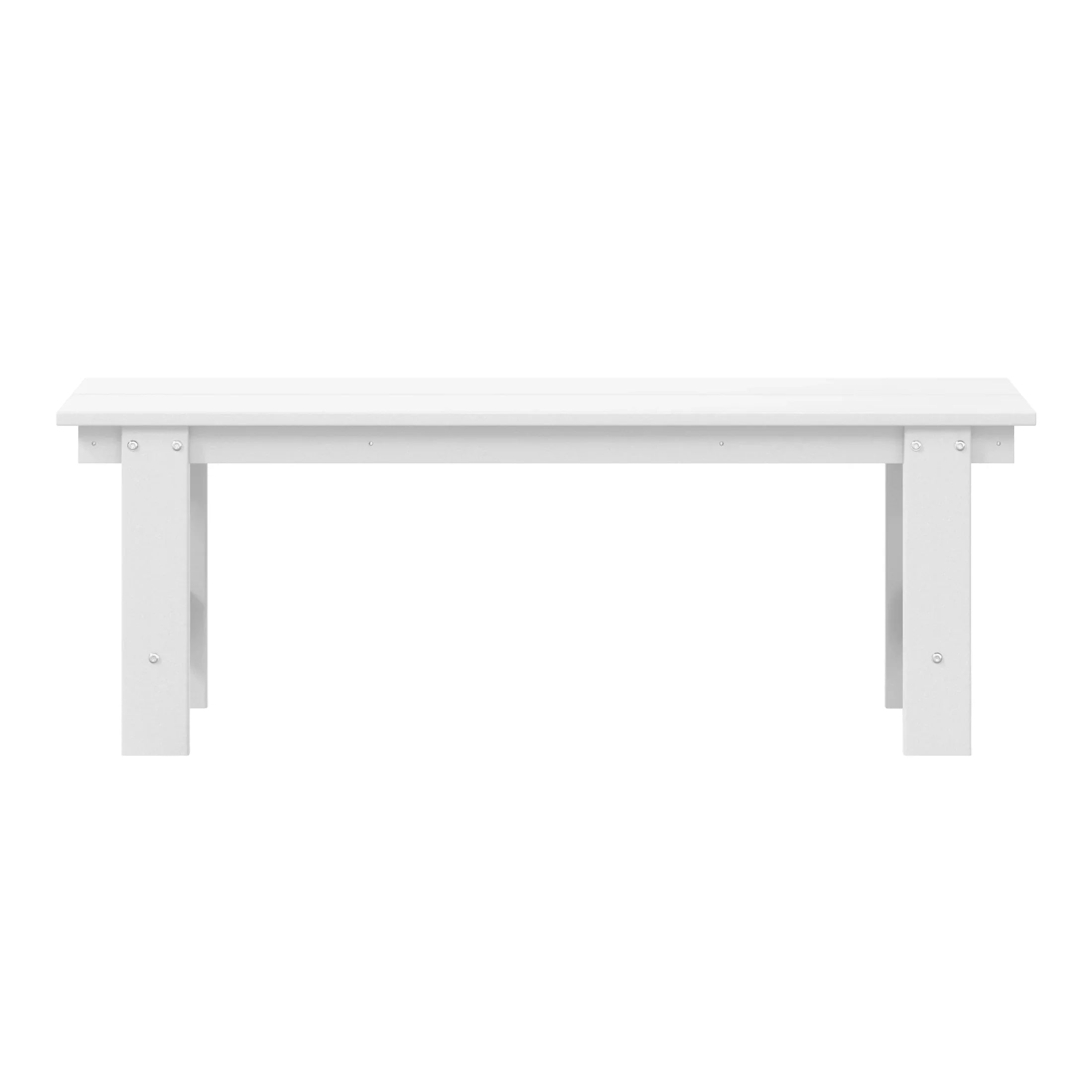 Palms Outdoor HDPE 48" Modern Backless Patio Bench