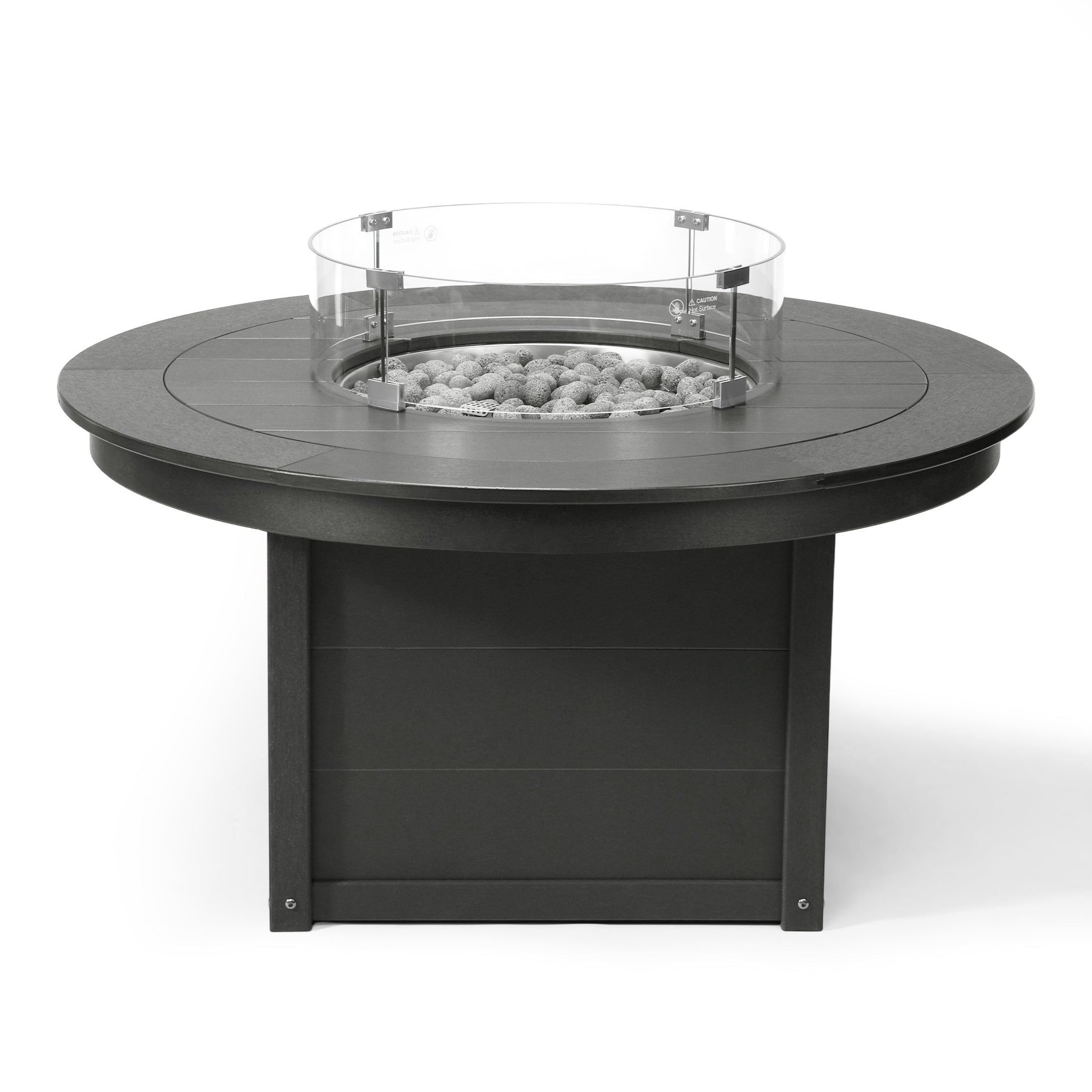 Sol 47" Modern Outdoor 55,000 BTU Patio Propane Round Fire Pit Table