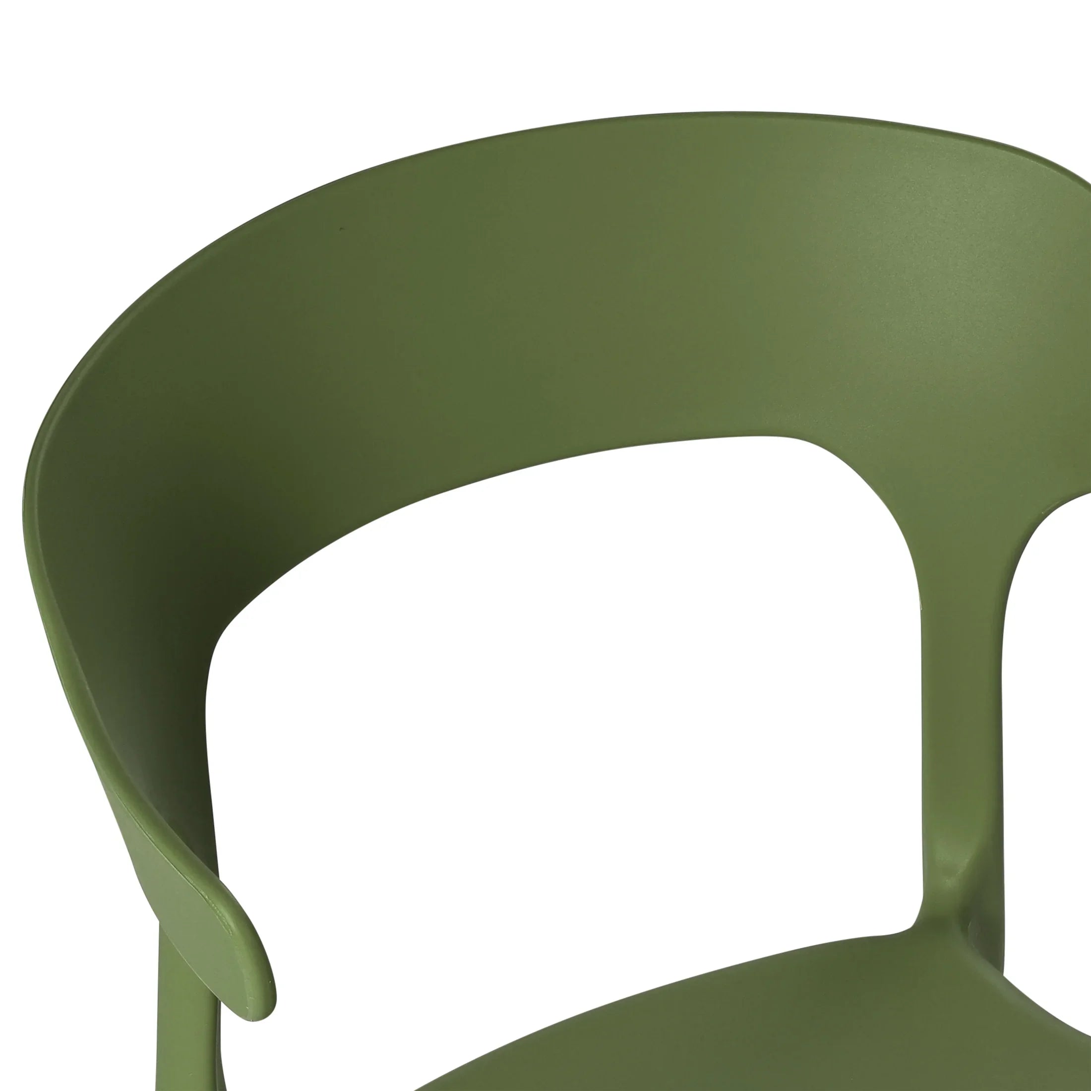 Sunshine Modern Stackable Resin Plastic Patio Dining Chair (Set of 4)