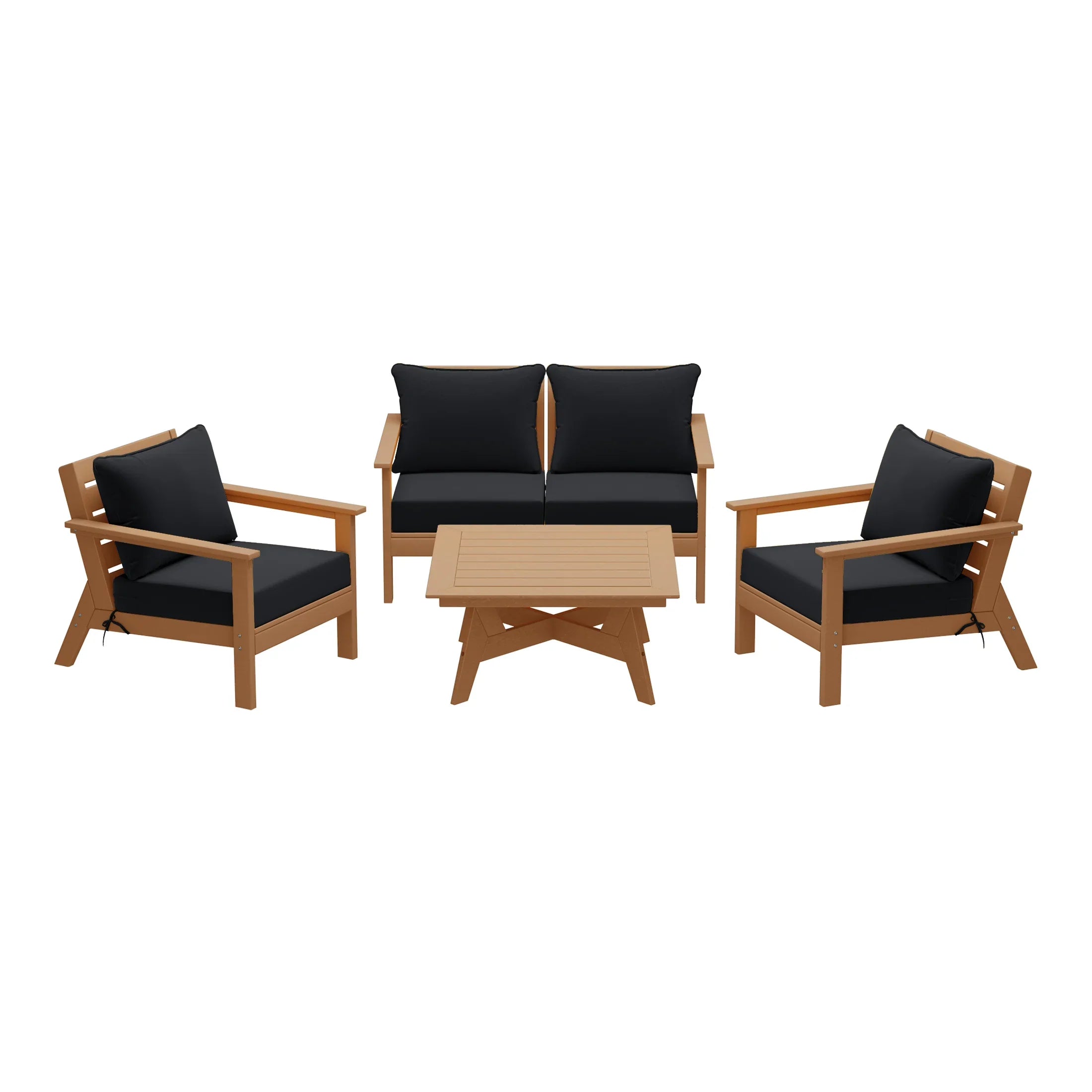 Portsmouth Outdoor 5-Piece Modular Sectional Patio Furniture Sofa Set