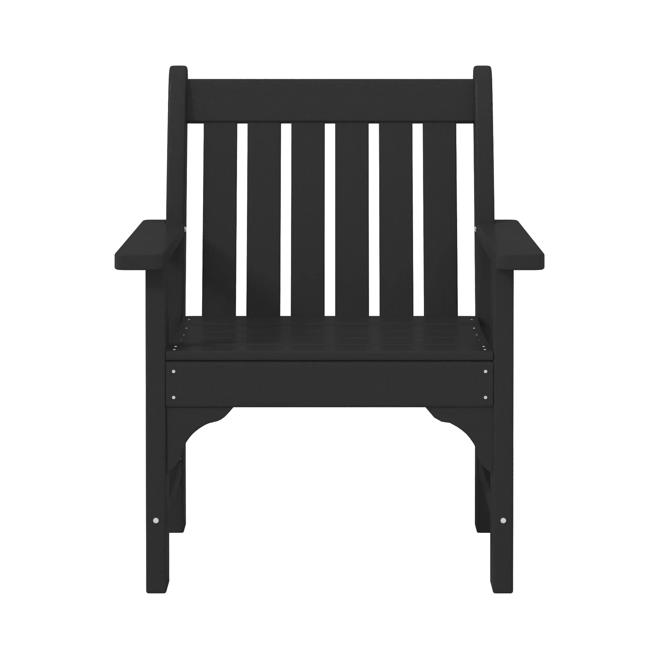 Paradise Outdoor Patio HDPE Adirondack Dining Arm Chair