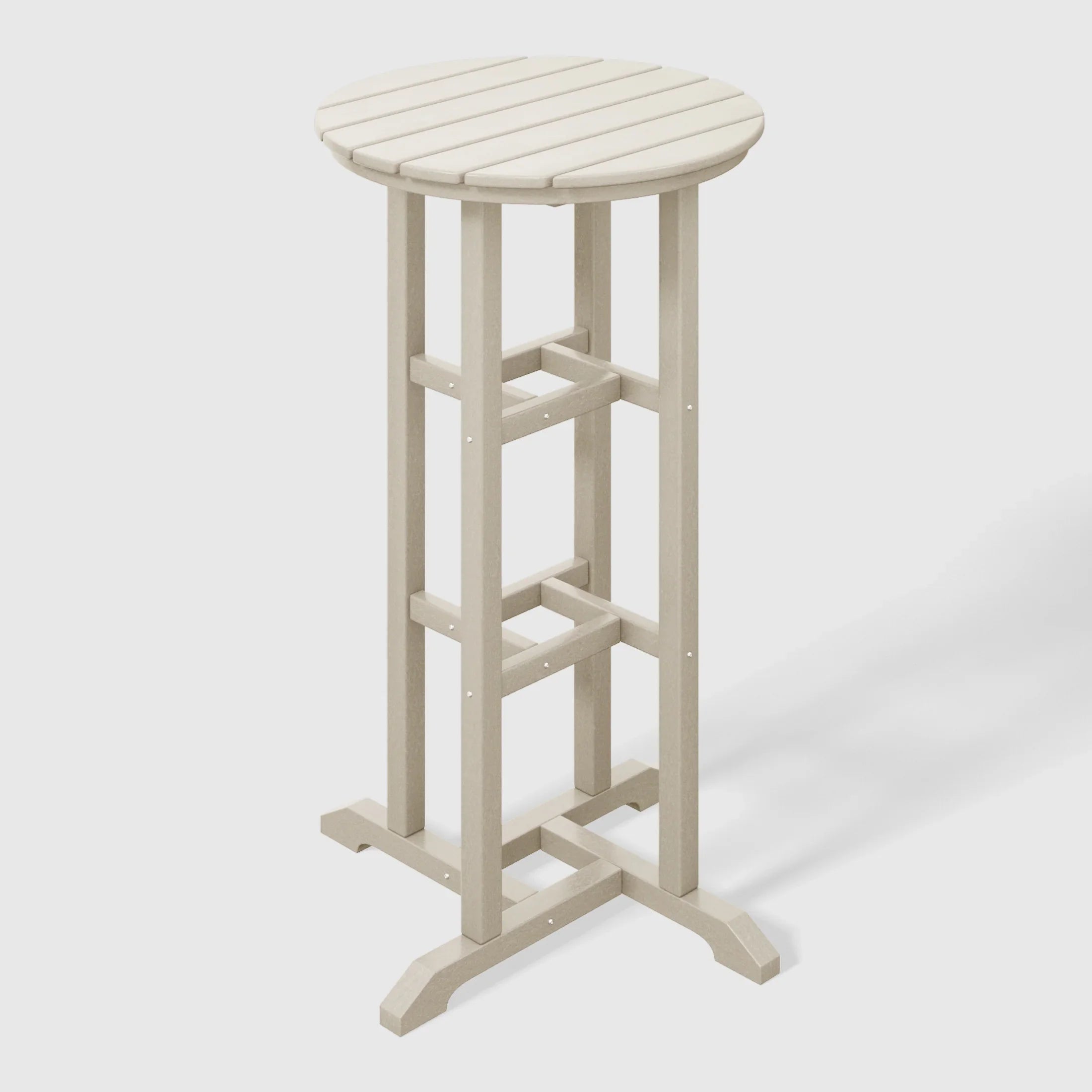 Paradise Outdoor Patio Bar Height Table and Bar Stool 3-Piece Dining Set