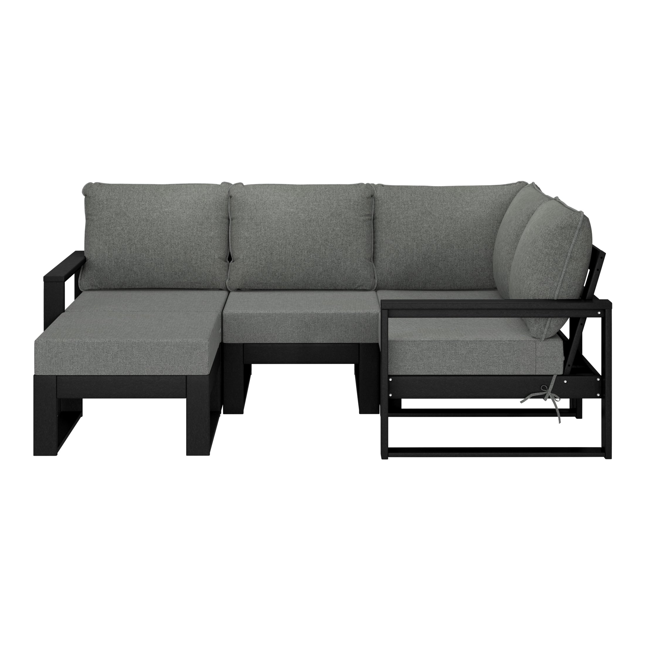 Rockaway 5-piece Outdoor Sectional Modular Patio Furniture Sofa Set
