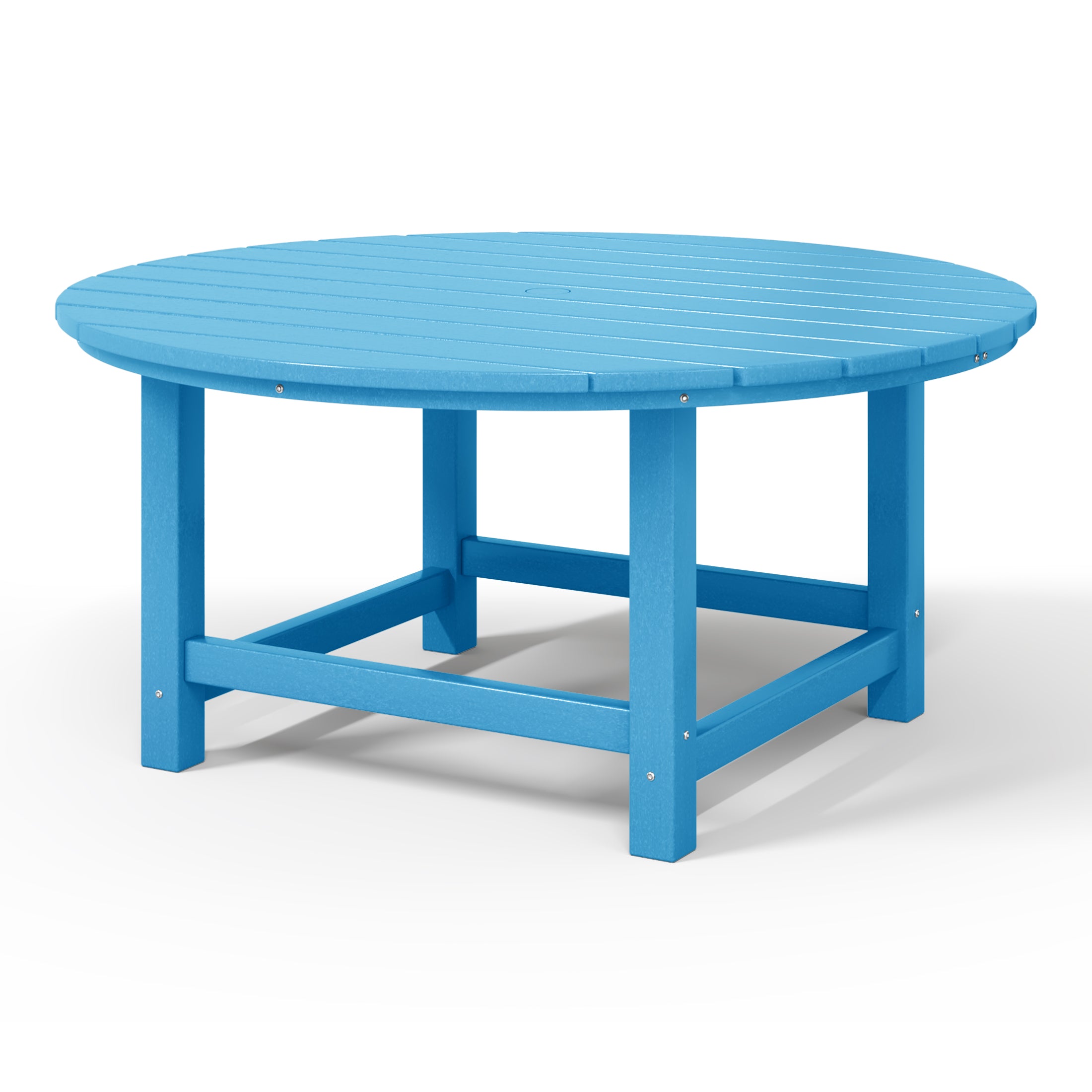 Paradise Low Outdoor HDPE Round Patio Coffee Table