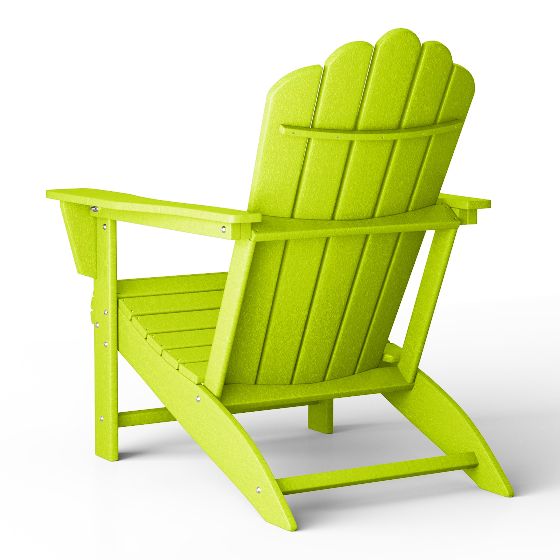 Lakeview Outdoor Patio HDPE Adirondack Chair With Cup Holder