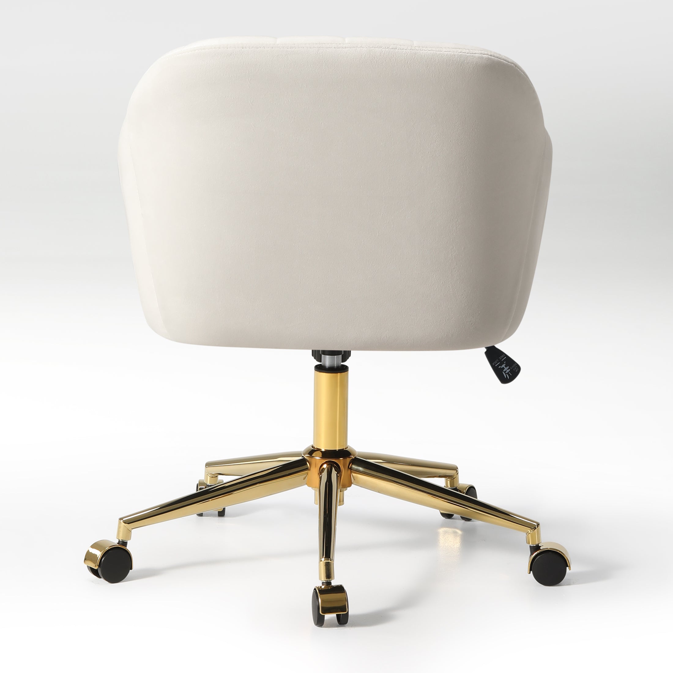 Alaia Upholstered Velvet Swivel Vanity Office Chair With Wheels