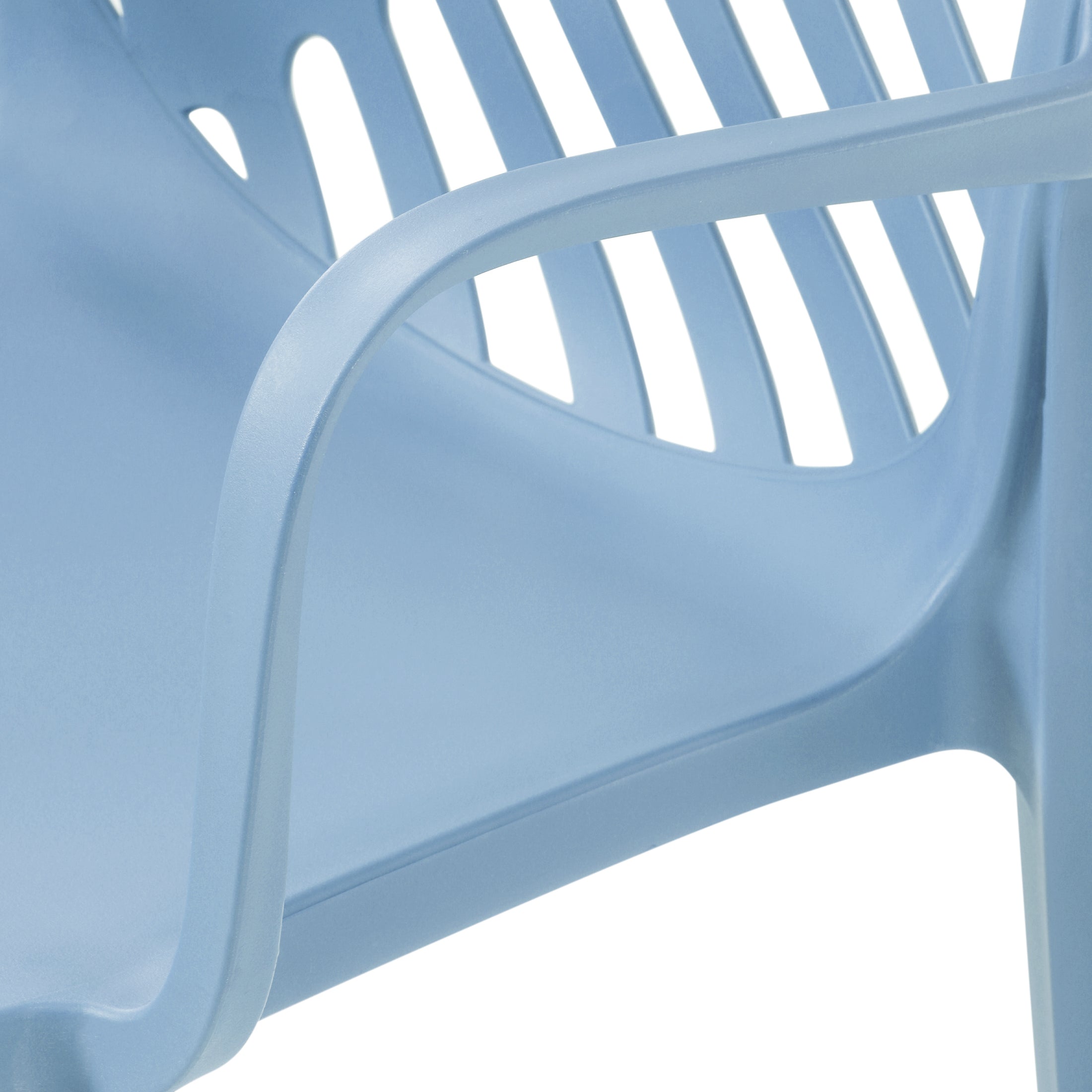 Sunshine Outdoor Modern Stackable Patio Dining Armchairs (Set of 2)