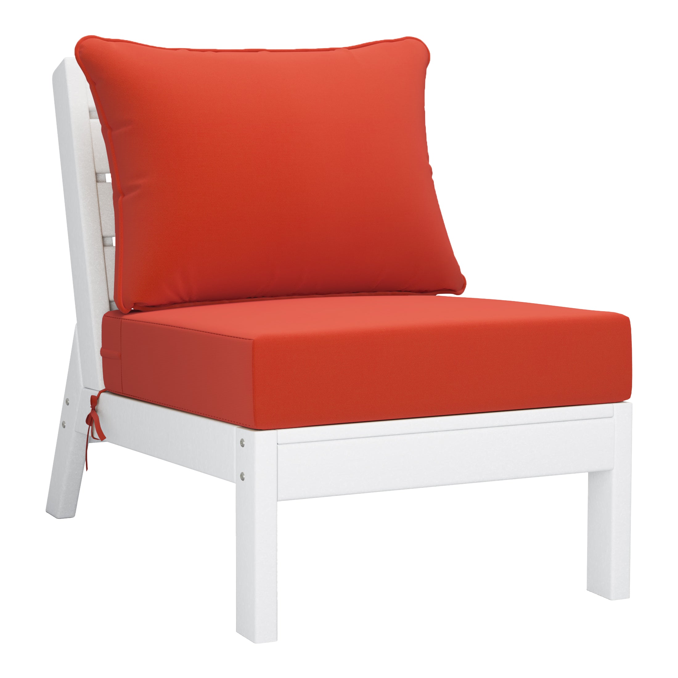 Portsmouth Outdoor Patio HDPE Sectional Sofa with Patio Cushions